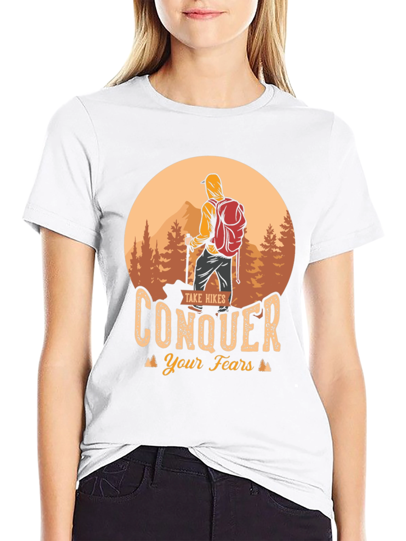 Hiking Conquer Fears T-Shirt