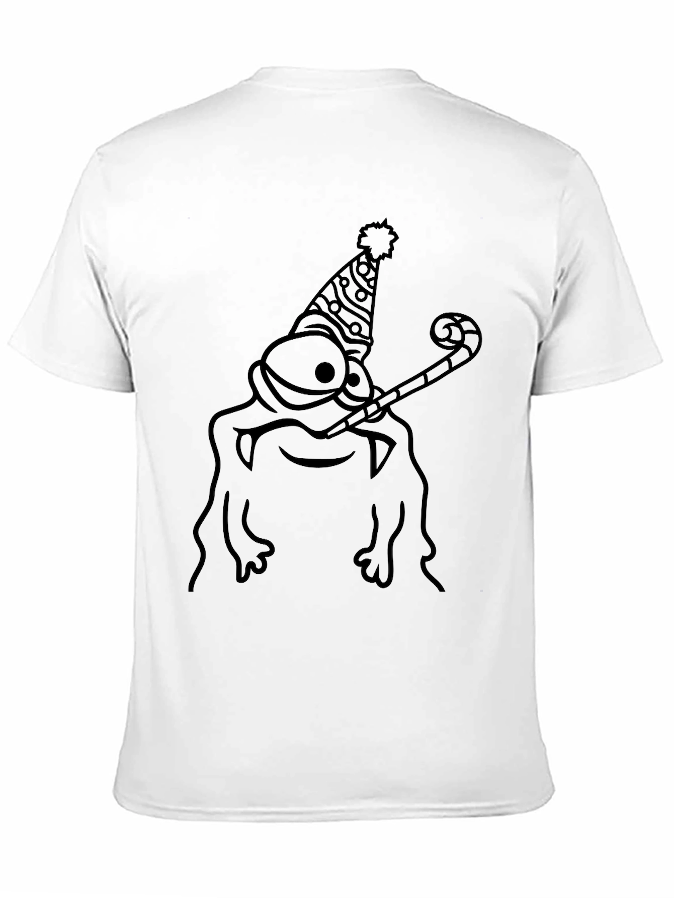 Party Frog Graphic Tee - Black Cotton T-Shirt
