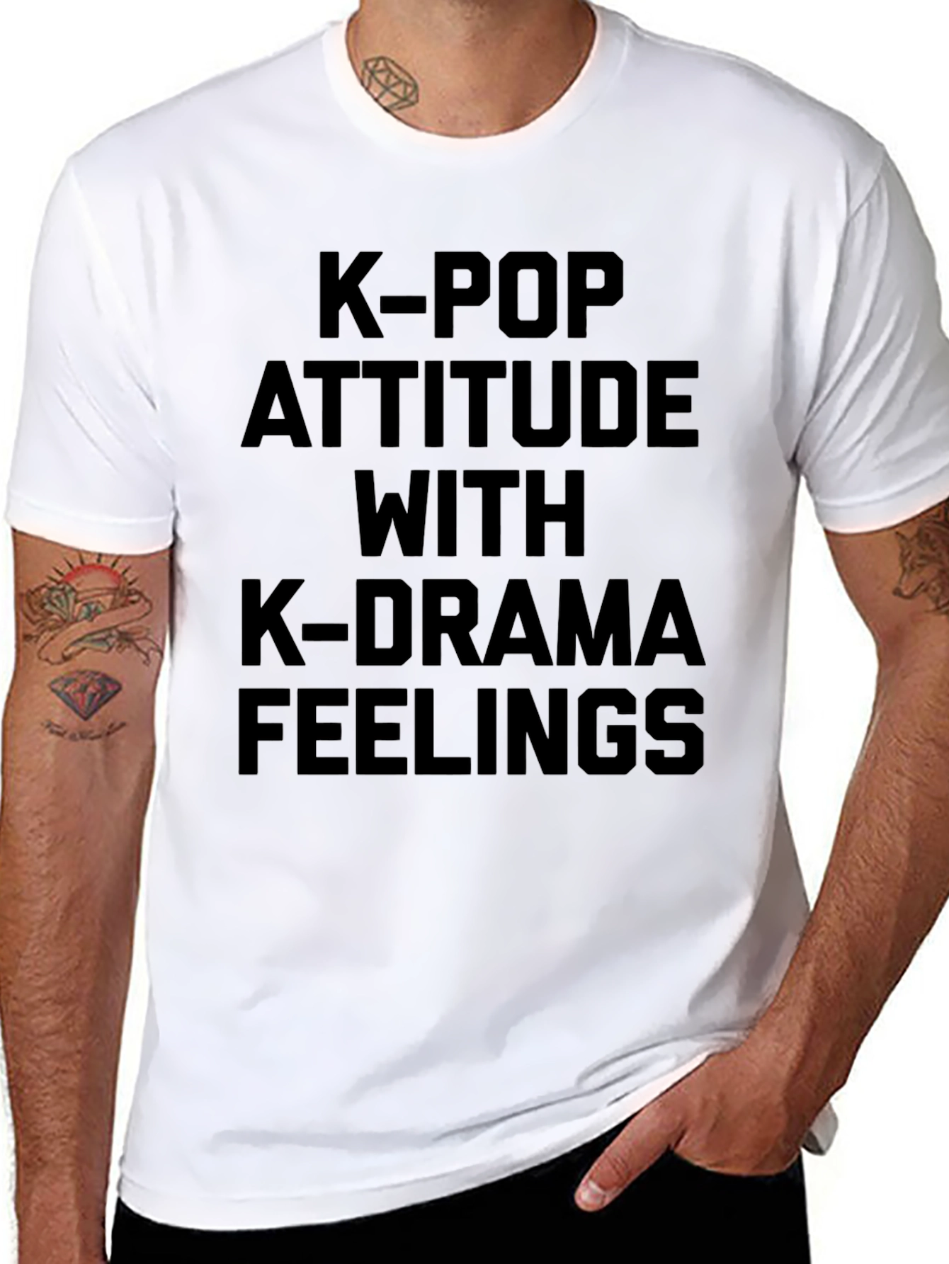 K-Pop Attitude Graphic Tee