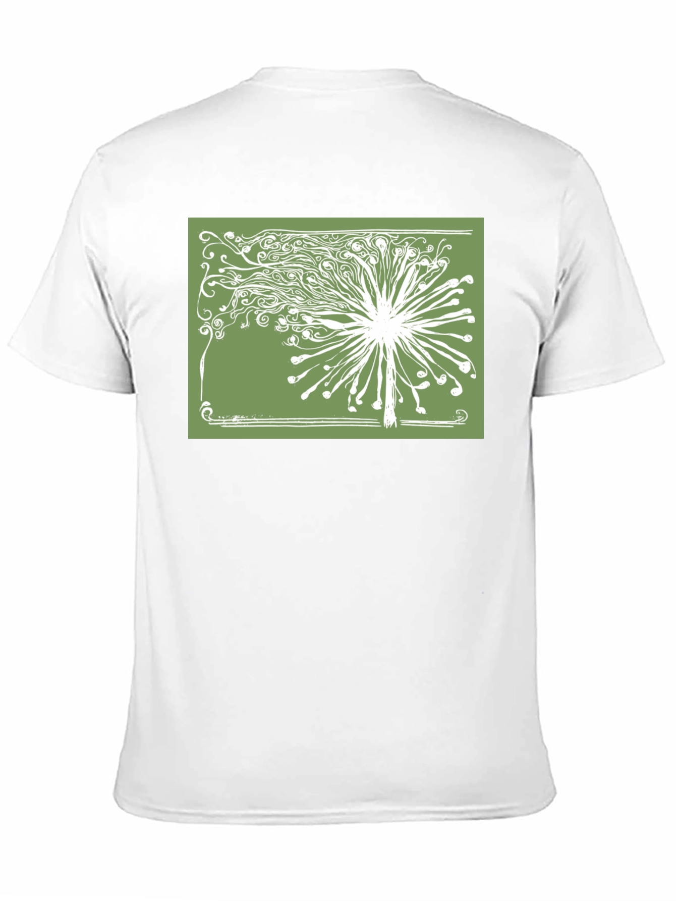 Dandelion Graphic Print Tee - Black