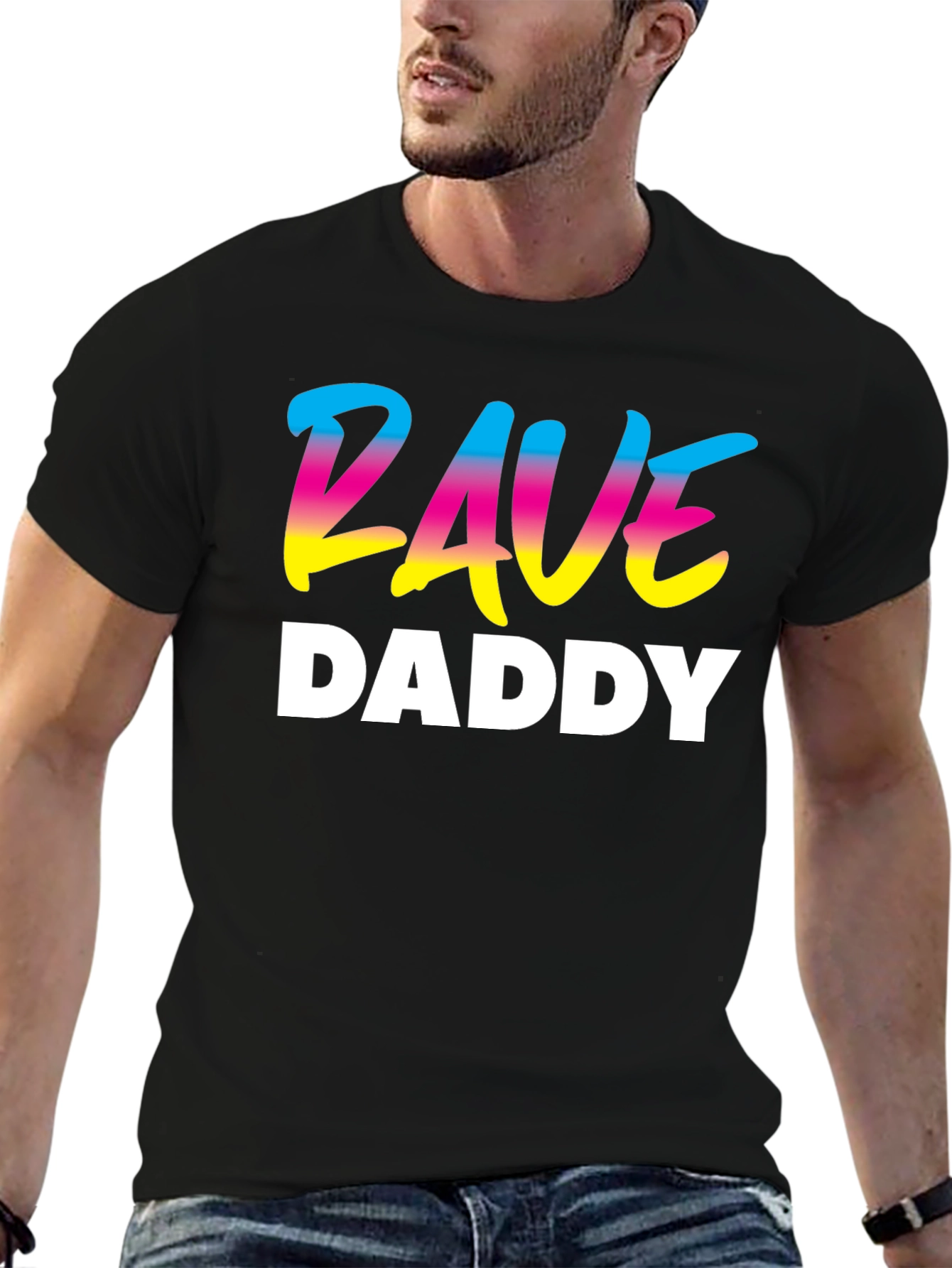 Rave Daddy T-Shirt - Black Graphic Tee