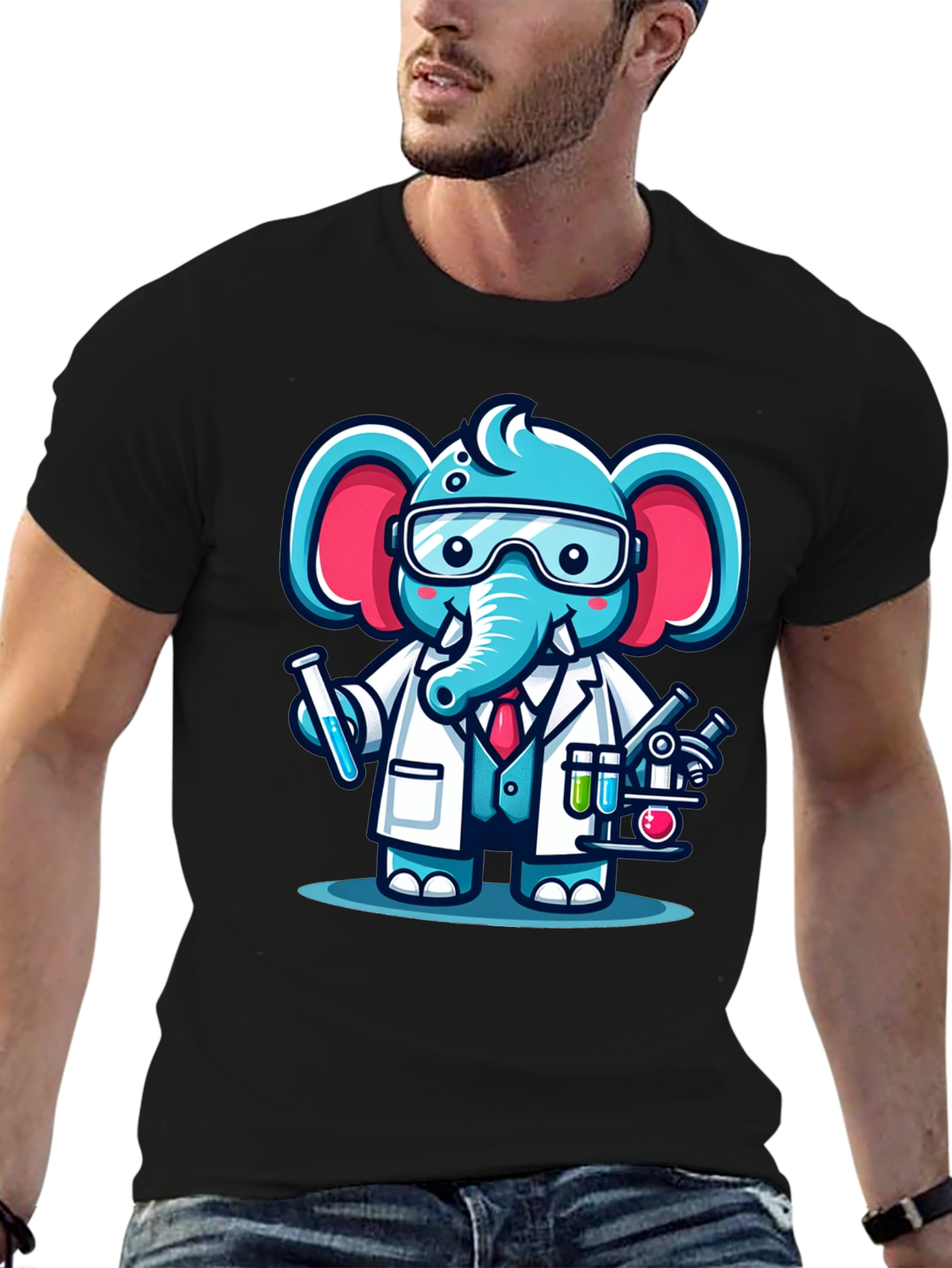 Scientist Elephant T-Shirt