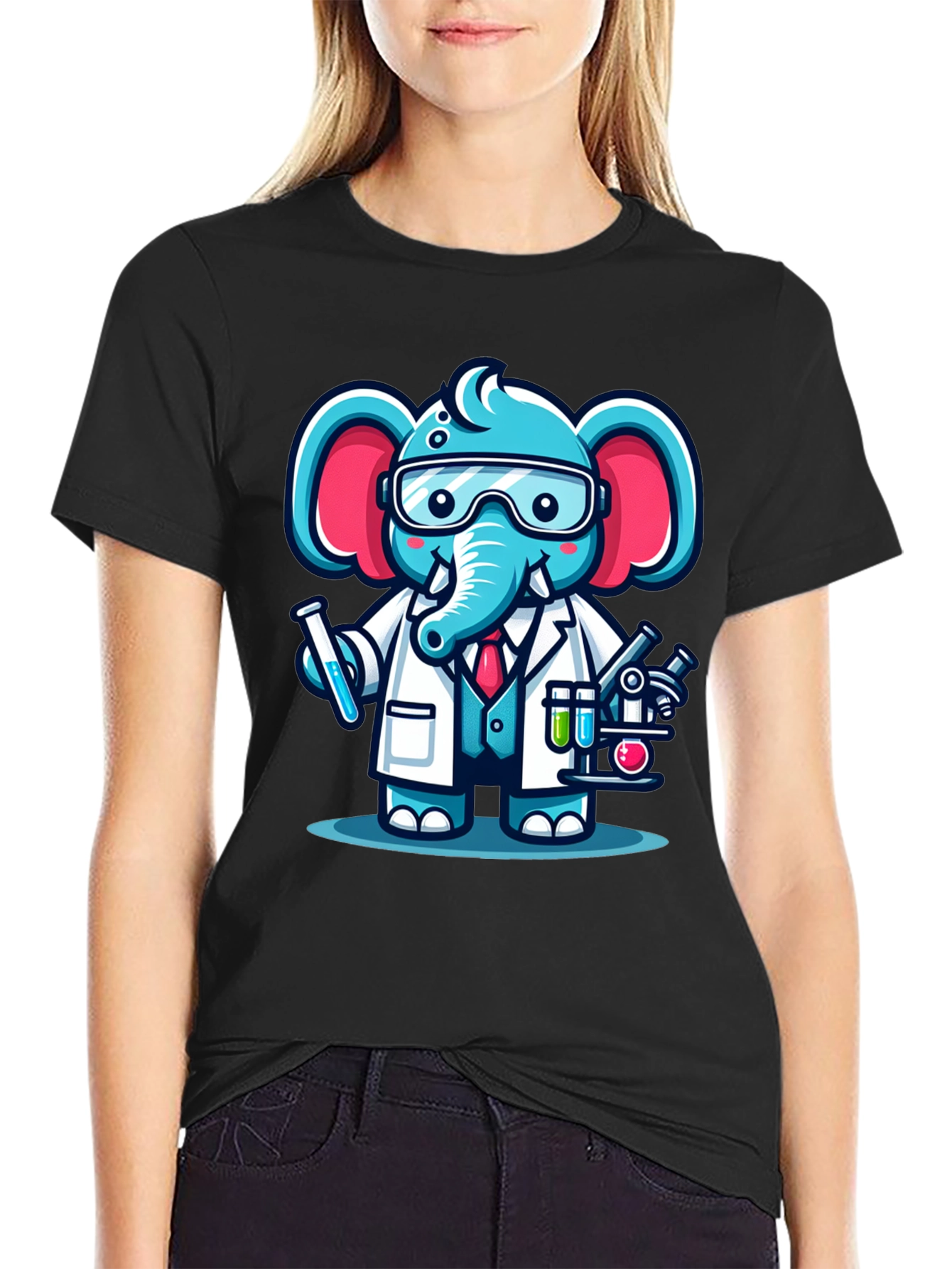 Scientist Elephant T-Shirt