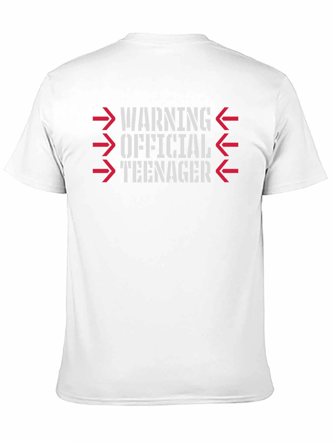 Warning Official Teenager Black Graphic T-Shirt