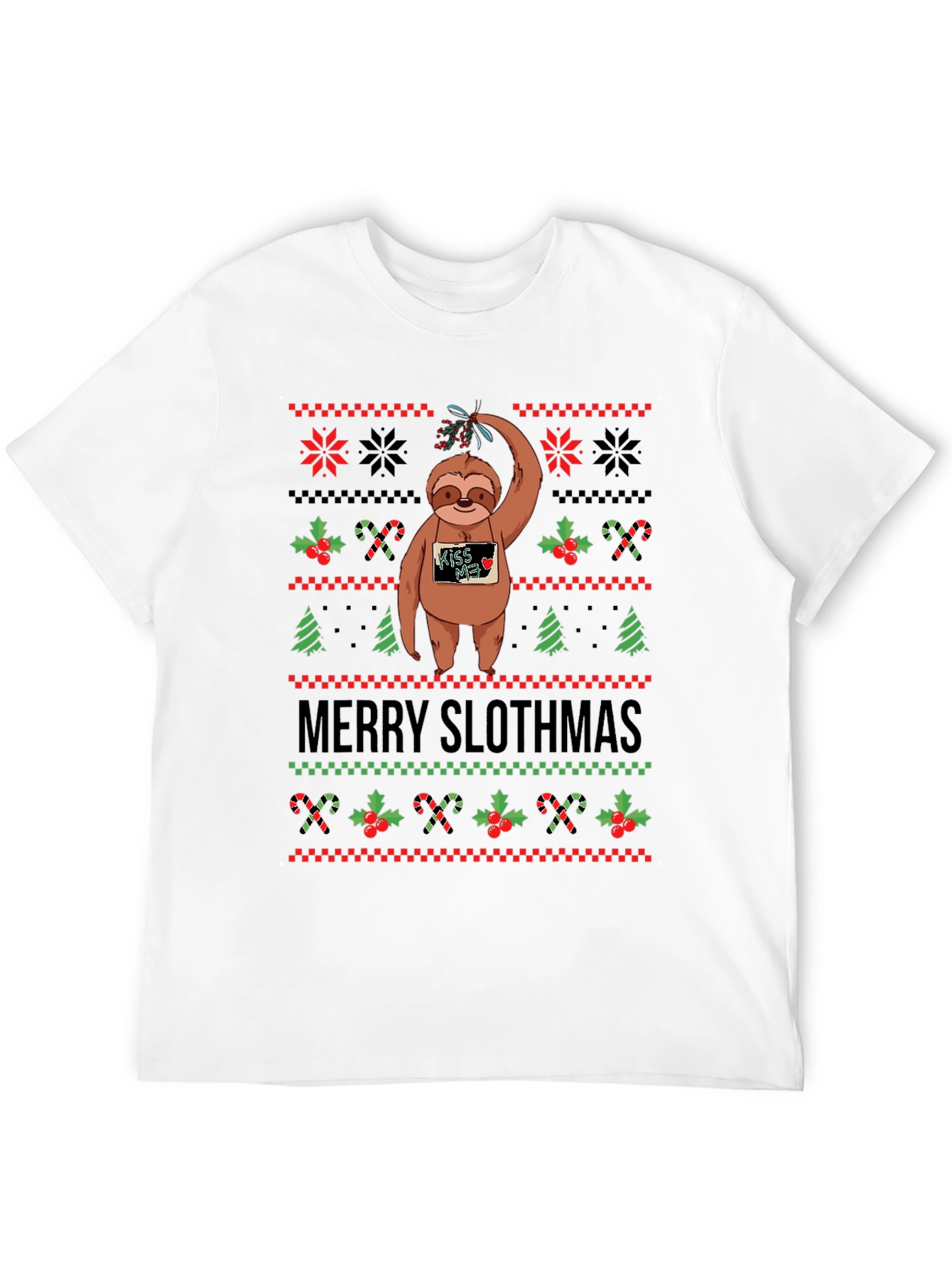 Merry Slothmas Ugly Christmas Sweater T-Shirt