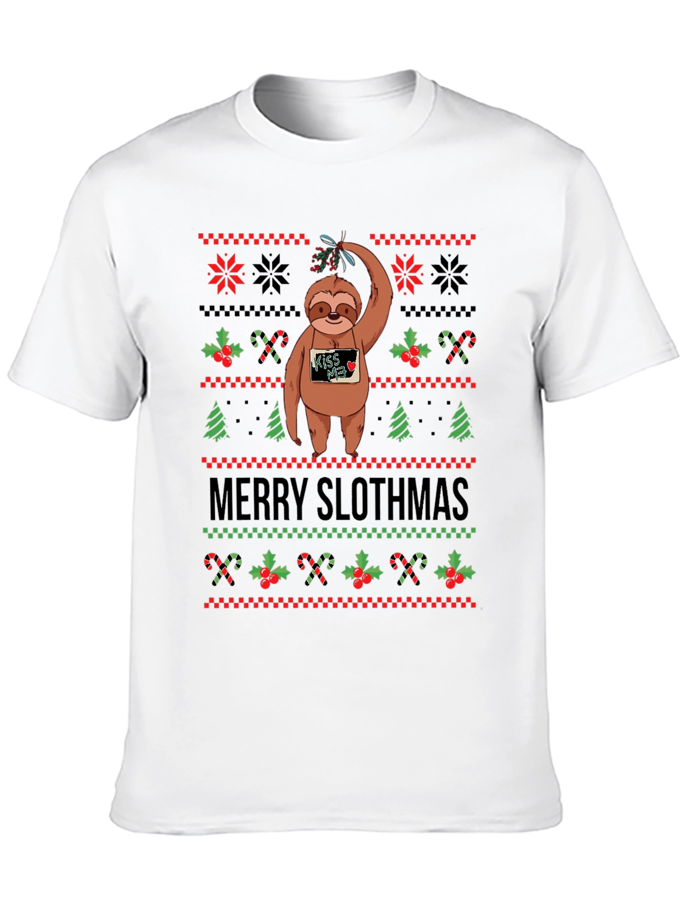 Merry Slothmas Ugly Christmas Sweater T-Shirt