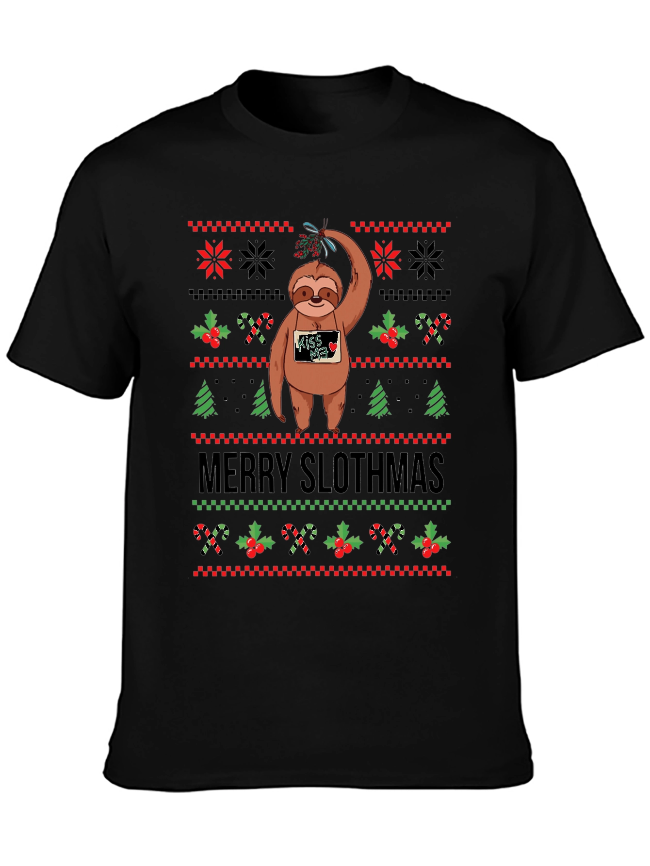 Merry Slothmas Ugly Christmas Sweater T-Shirt
