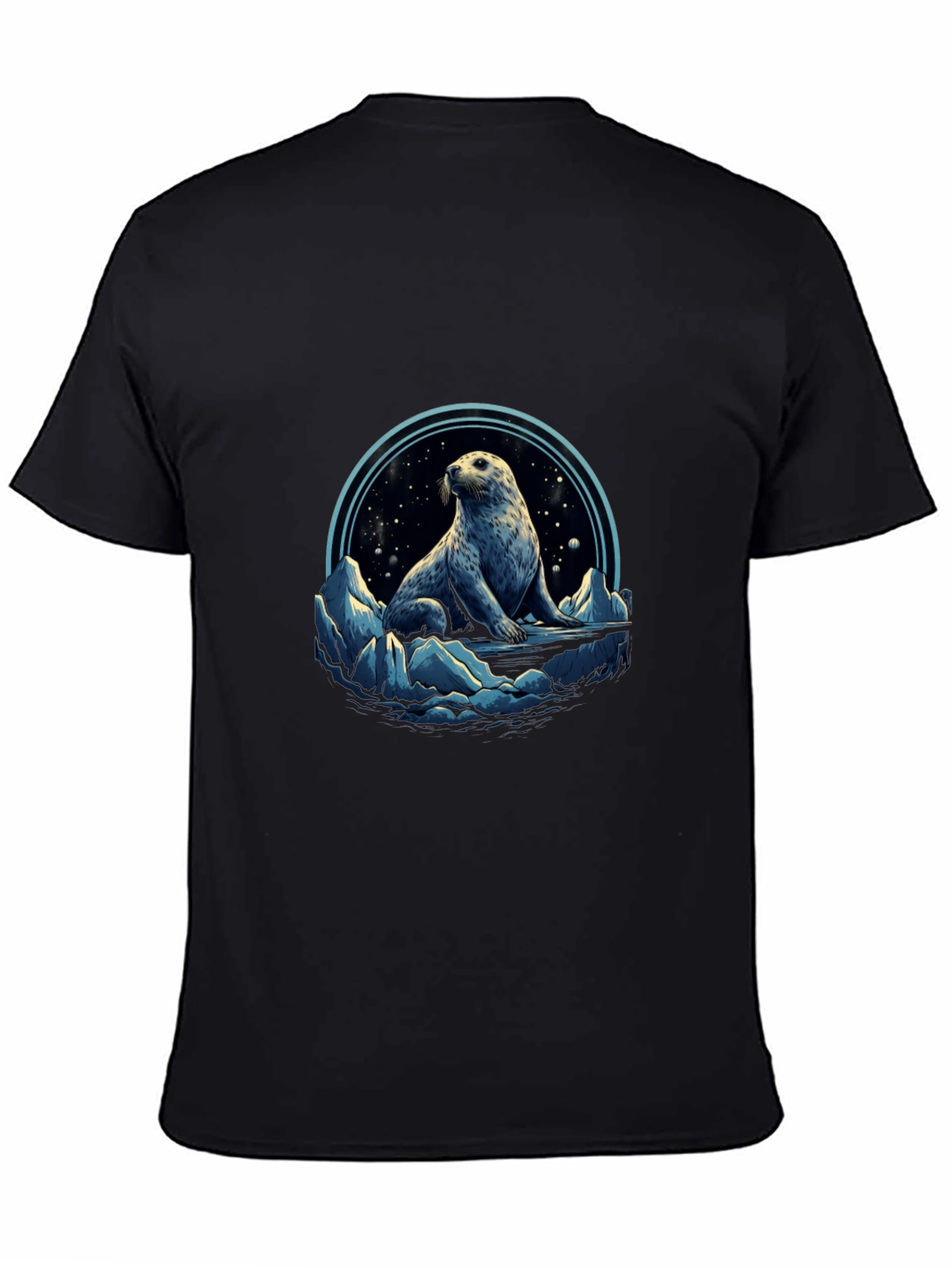 Arctic Seal Graphic Tee - Black