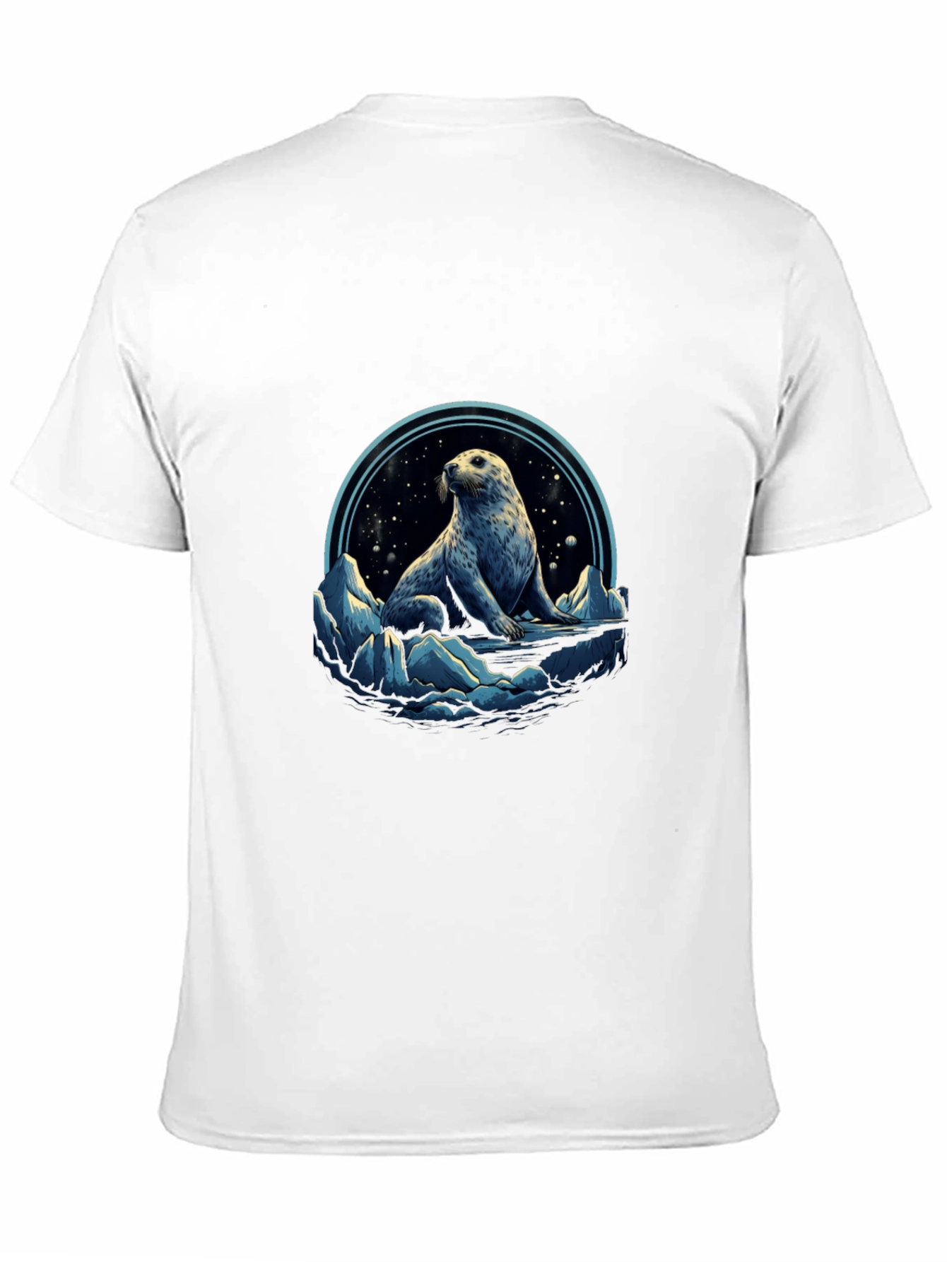 Arctic Seal Graphic Tee - Black