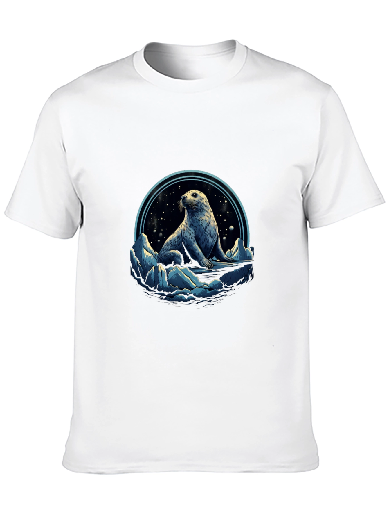 Arctic Seal Graphic Tee - Black