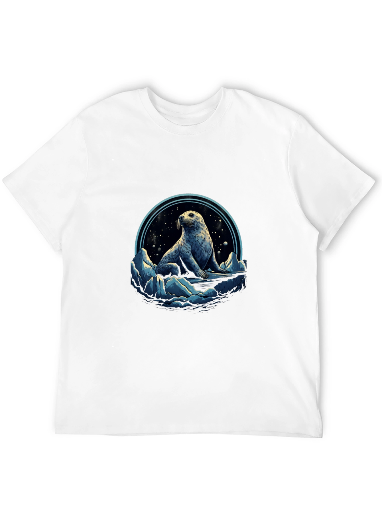 Arctic Seal Graphic Tee - Black