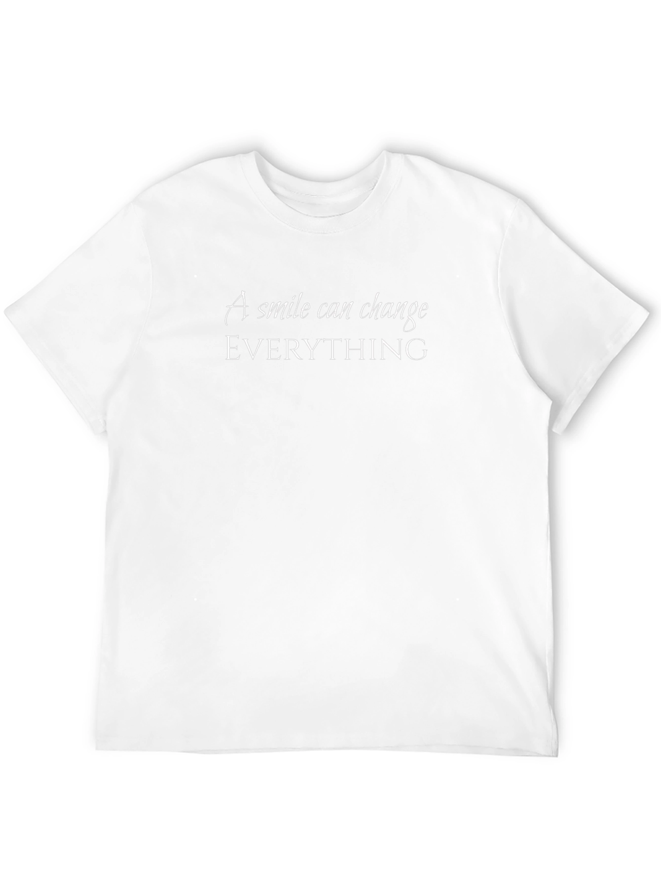 Smile Can Change Everything Black T-Shirt