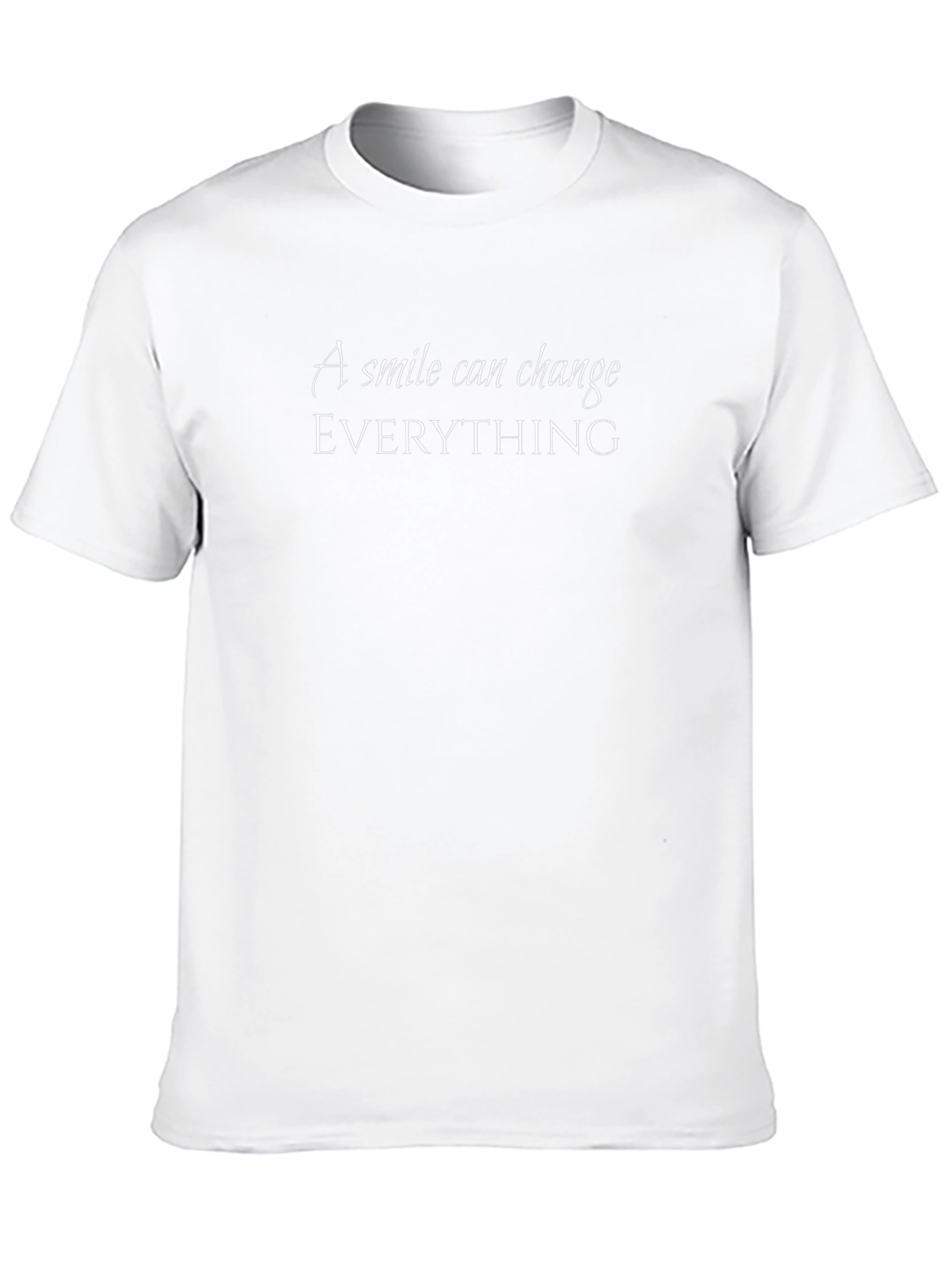 Smile Can Change Everything Black T-Shirt