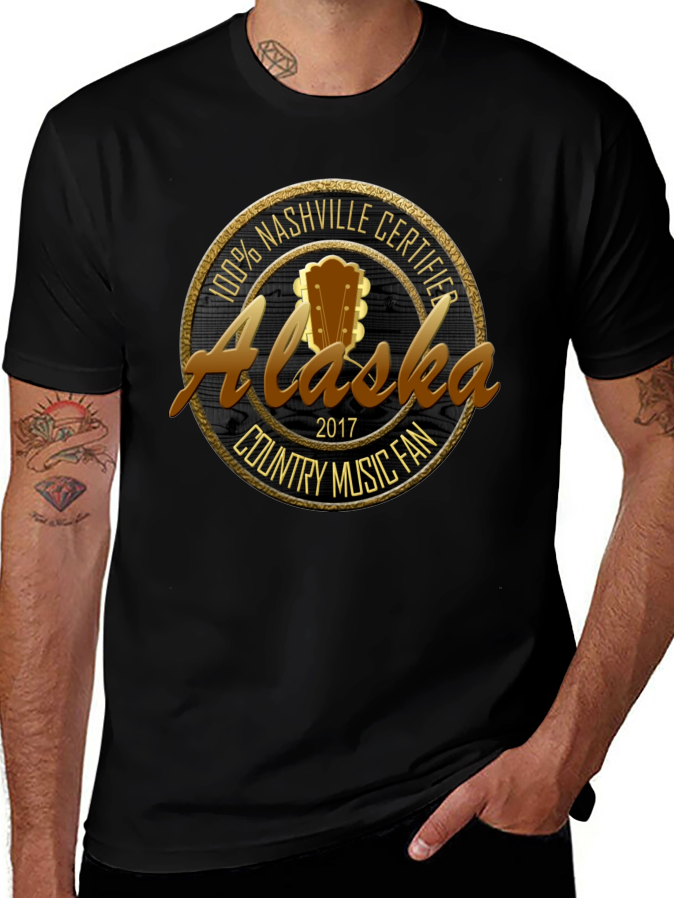 Nashville Certified Alaska Country Music Fan T-Shirt