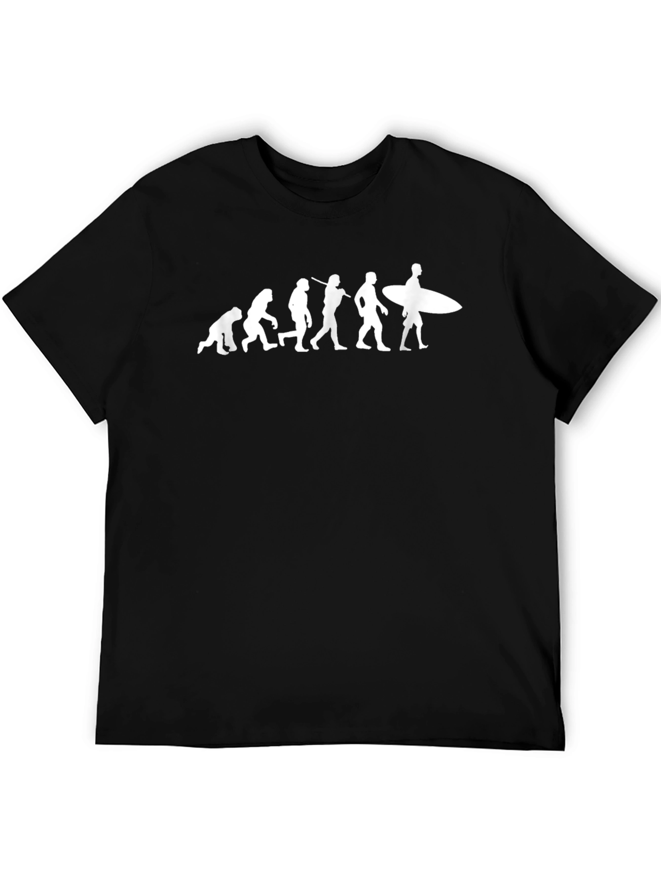 Evolution of Surfing T-Shirt - Cool Graphic Tee
