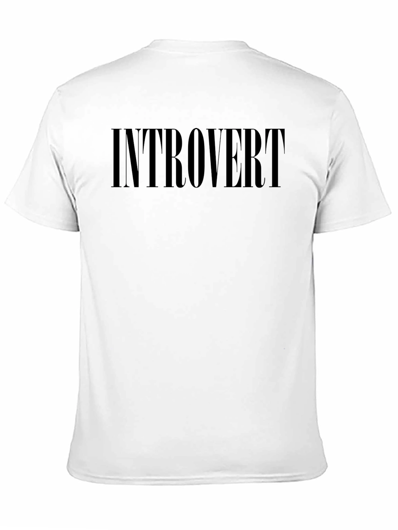 Introvert Graphic Tee - Comfortable Black T-Shirt