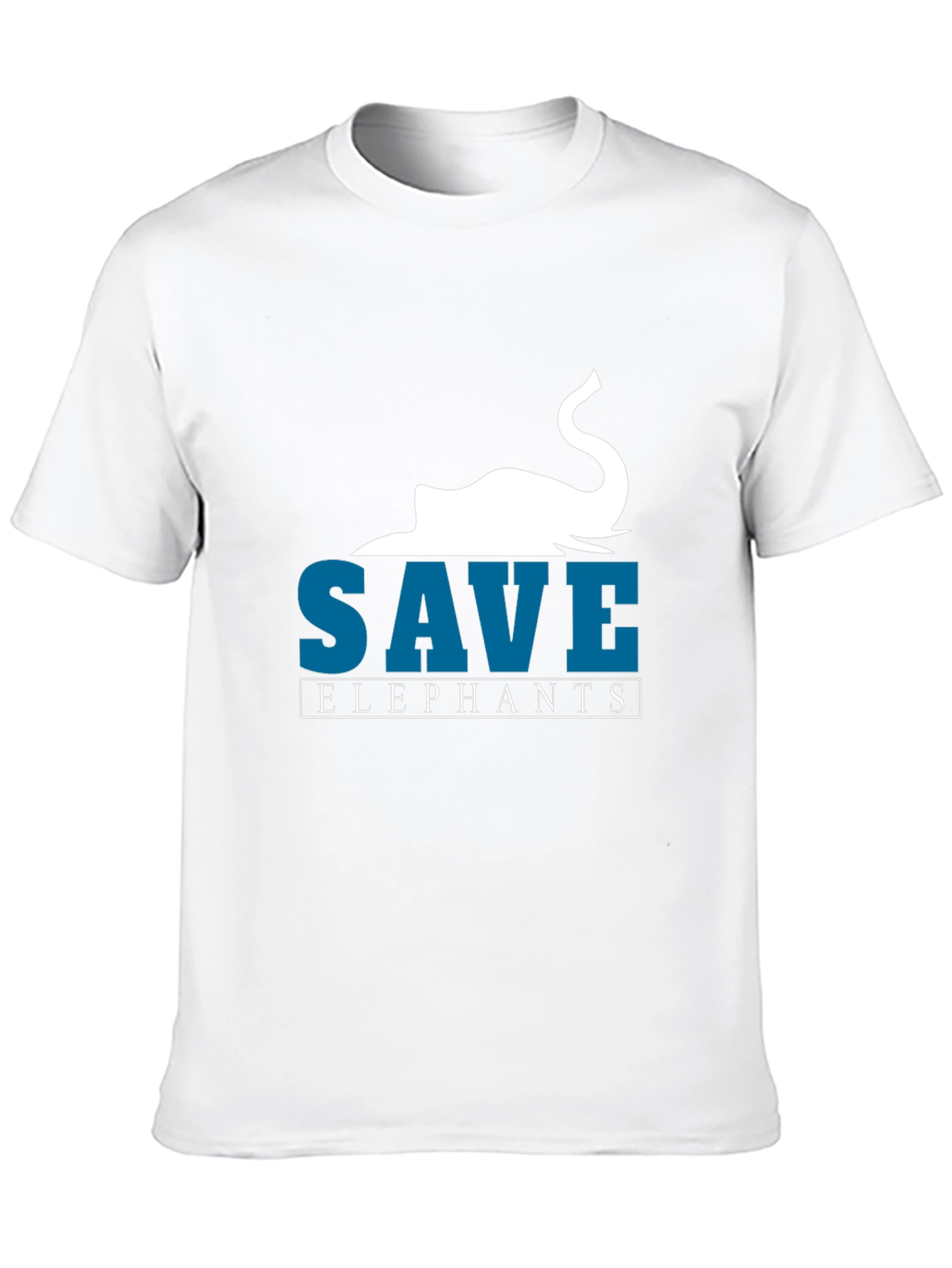 Save Elephants Graphic T-Shirt - Black Cotton Tee