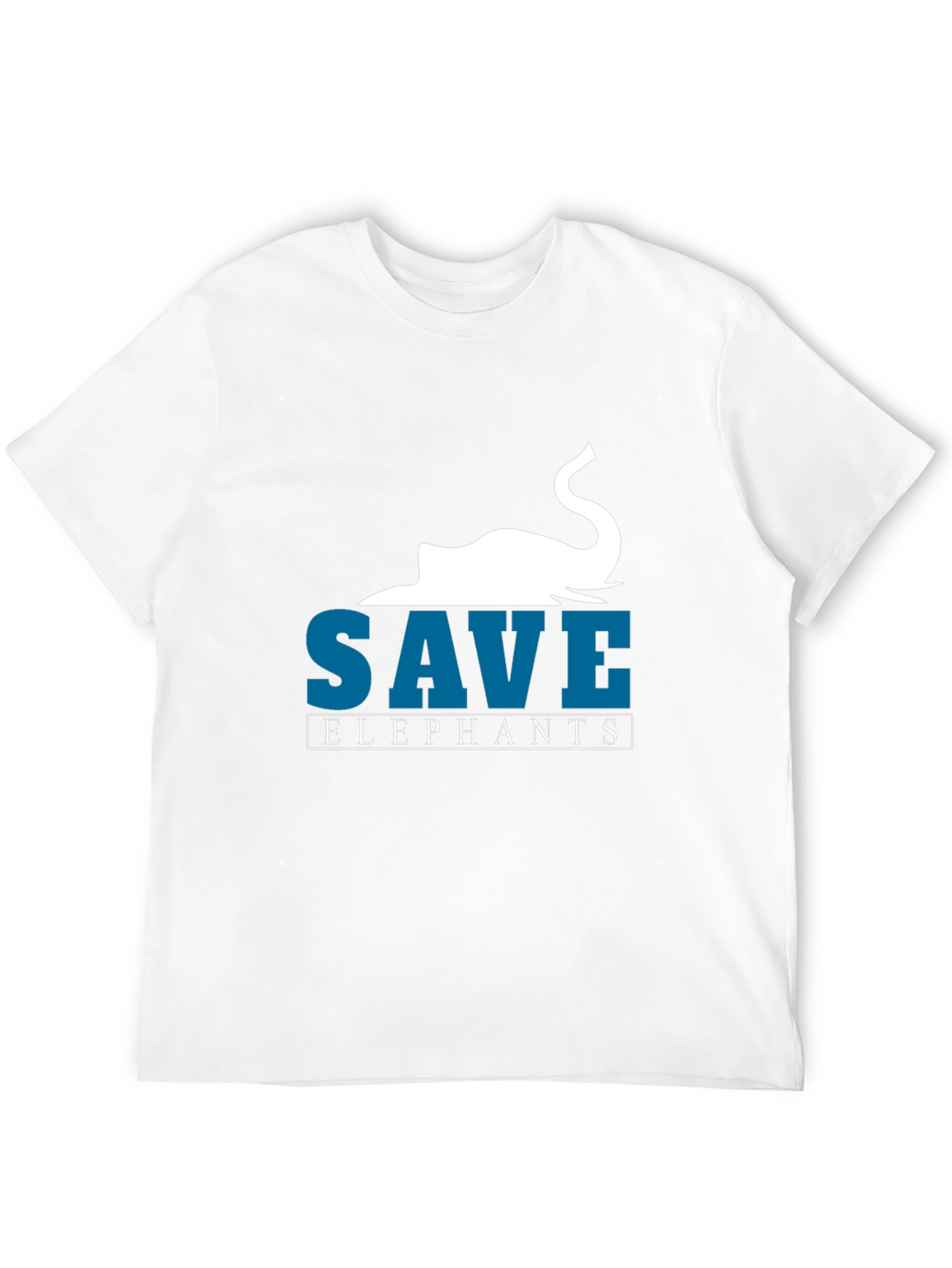 Save Elephants Graphic T-Shirt - Black Cotton Tee