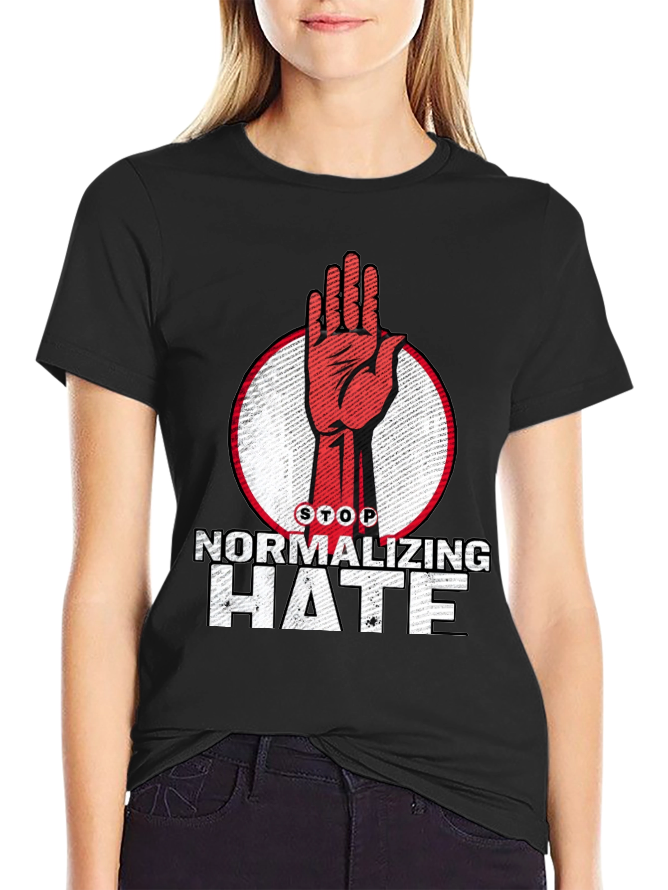 Stop Normalizing Hate Graphic T-Shirt