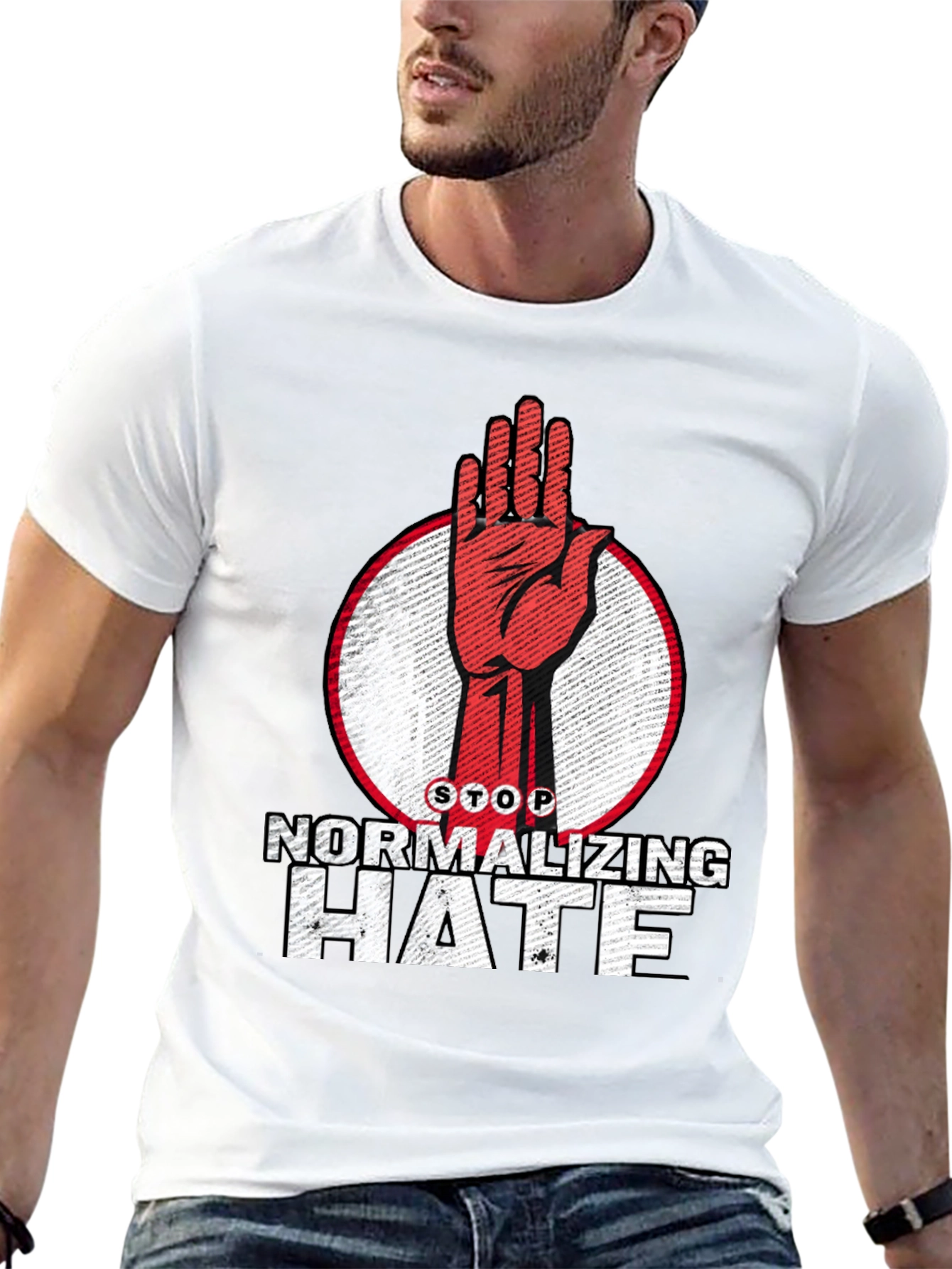 Stop Normalizing Hate Graphic T-Shirt