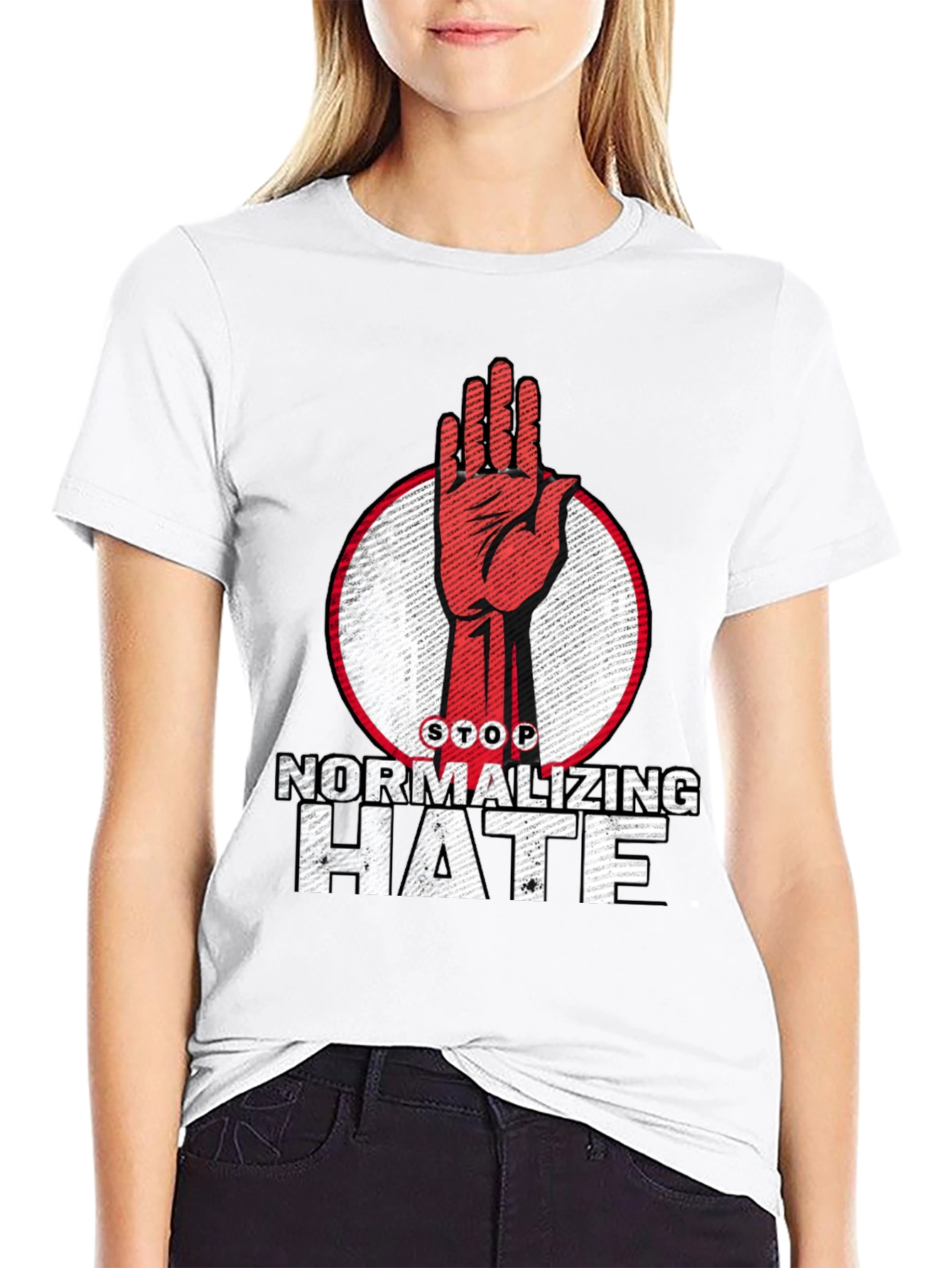 Stop Normalizing Hate Graphic T-Shirt