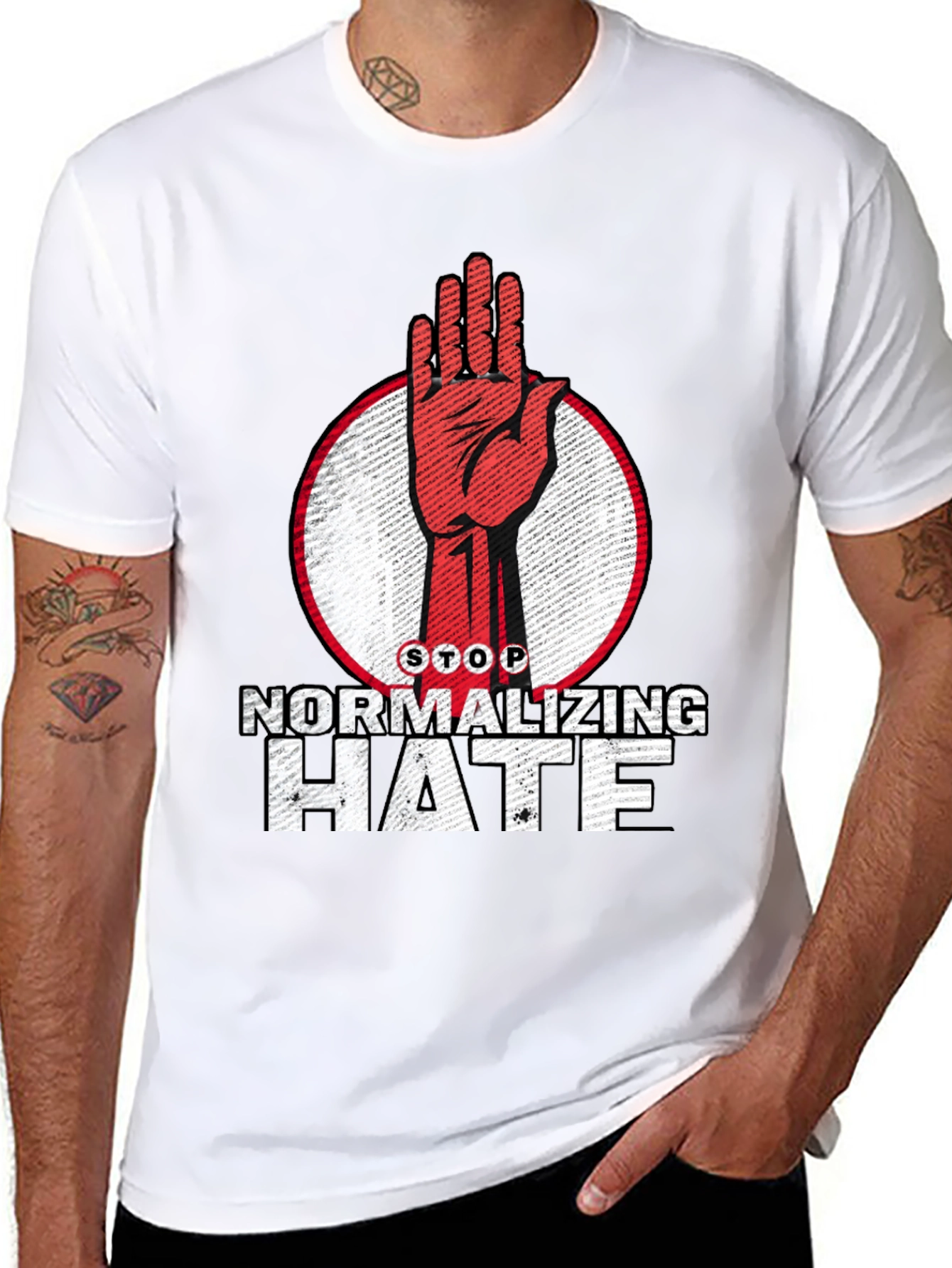 Stop Normalizing Hate Graphic T-Shirt