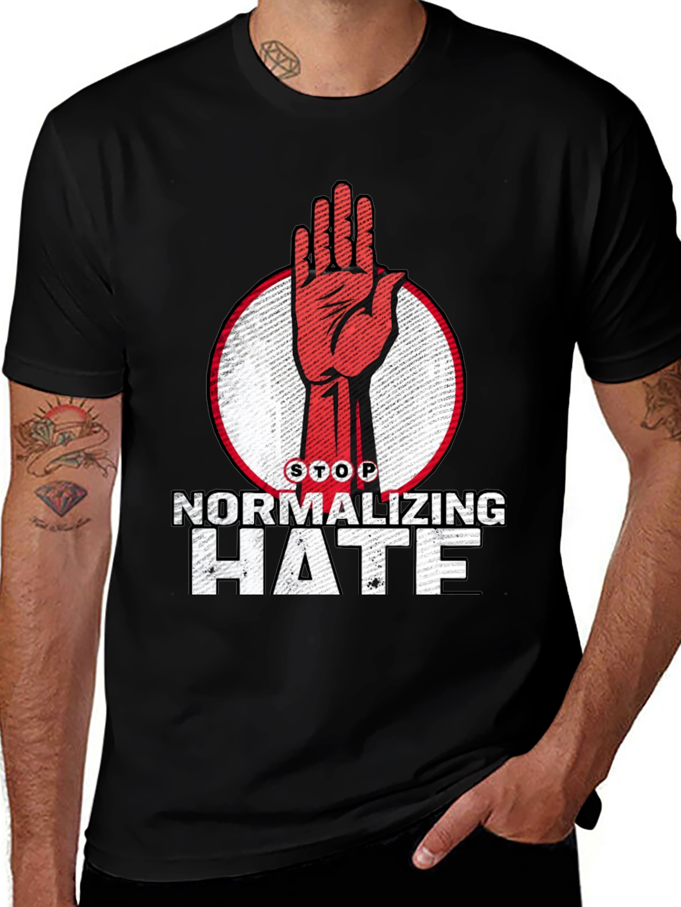 Stop Normalizing Hate Graphic T-Shirt