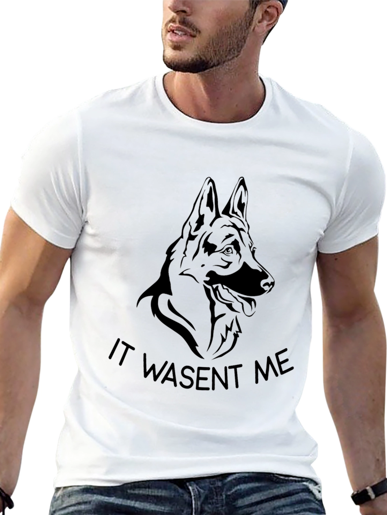 It Wasent Me Dog T-Shirt