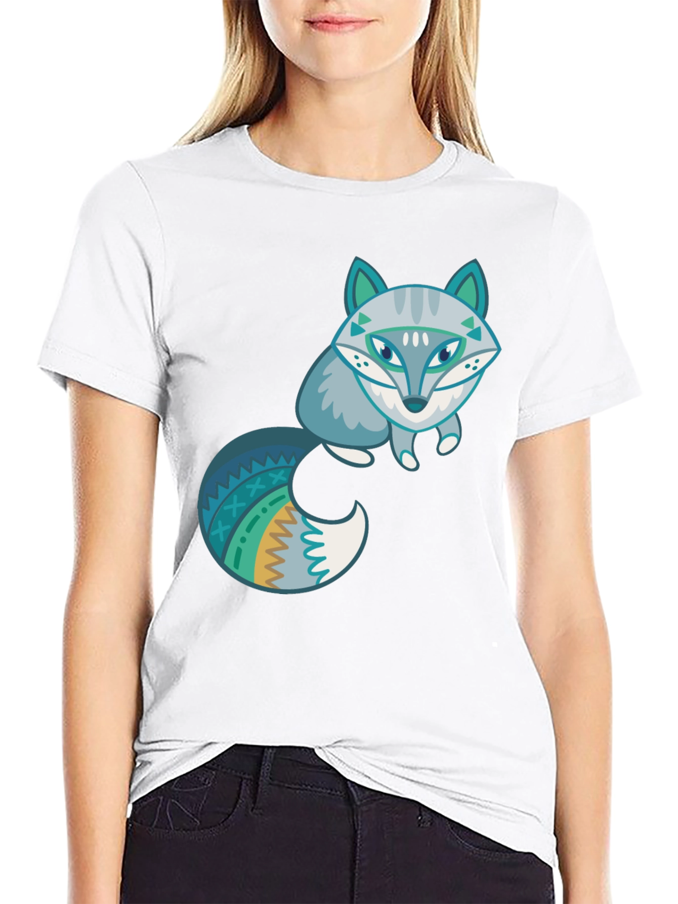 Fox Graphic Tee - Stylish Mens Black T-Shirt