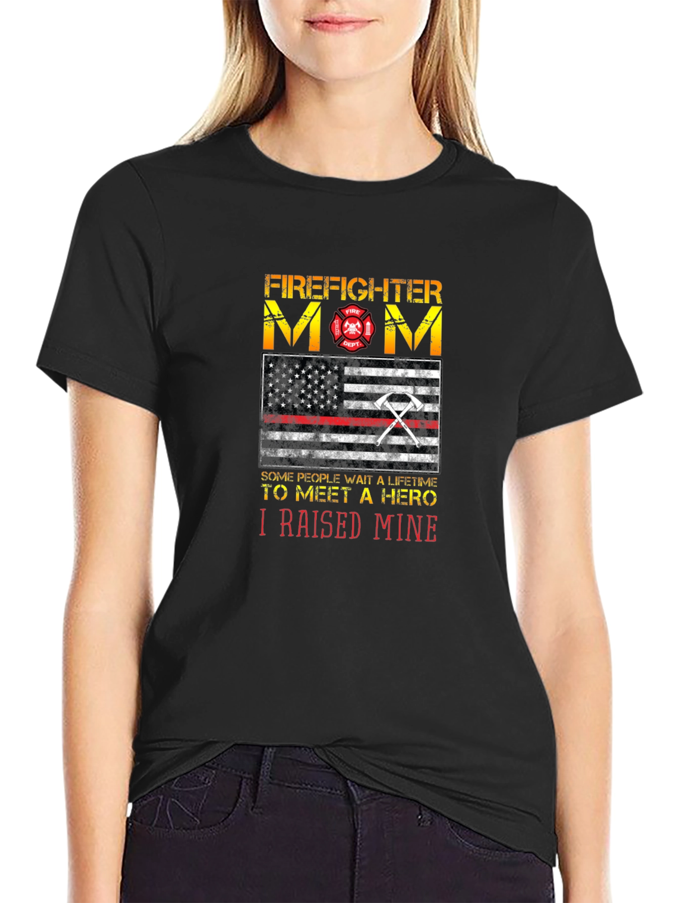 Firefighter Mom Hero T-Shirt