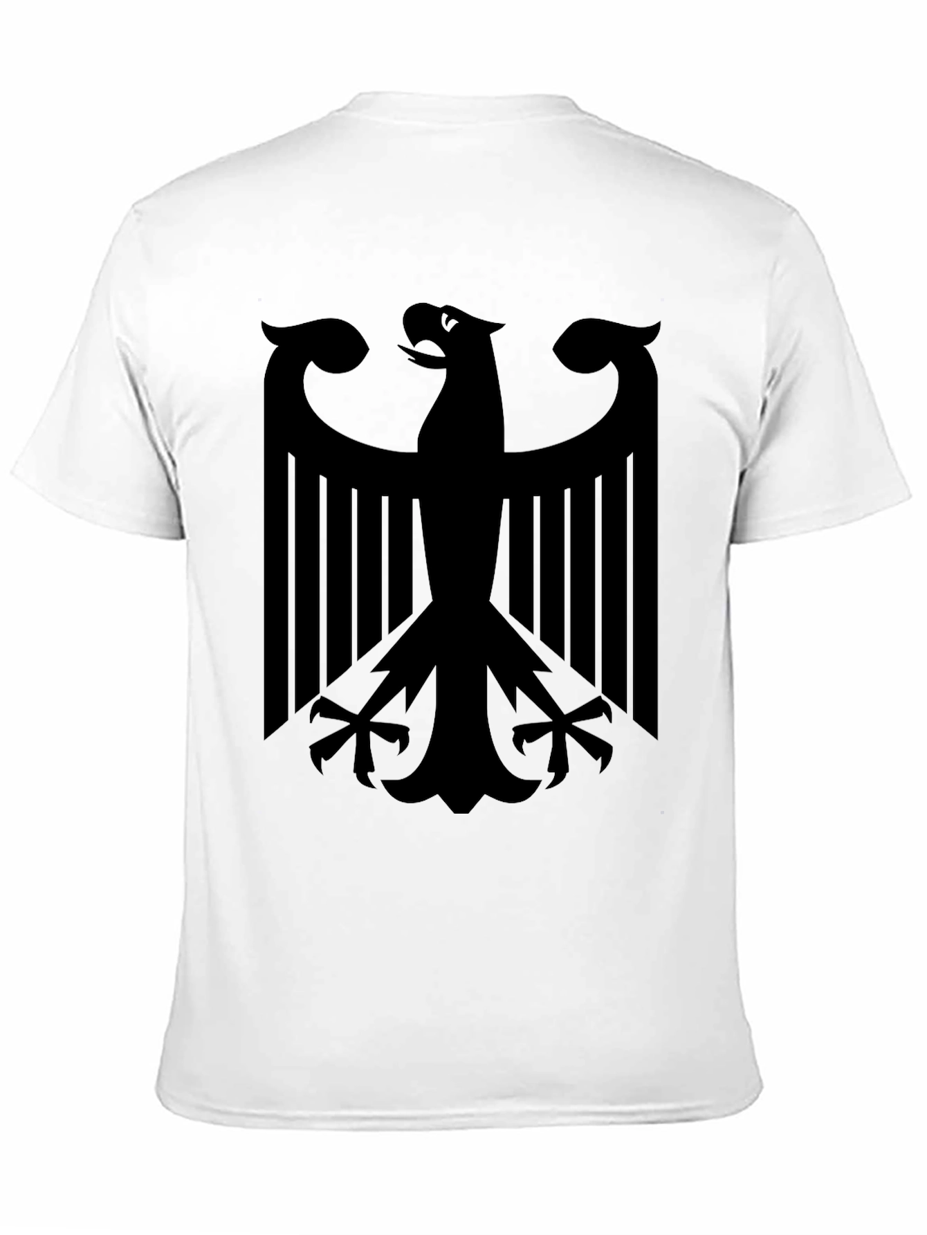 Mens Black T-Shirt with Eagle Graphic