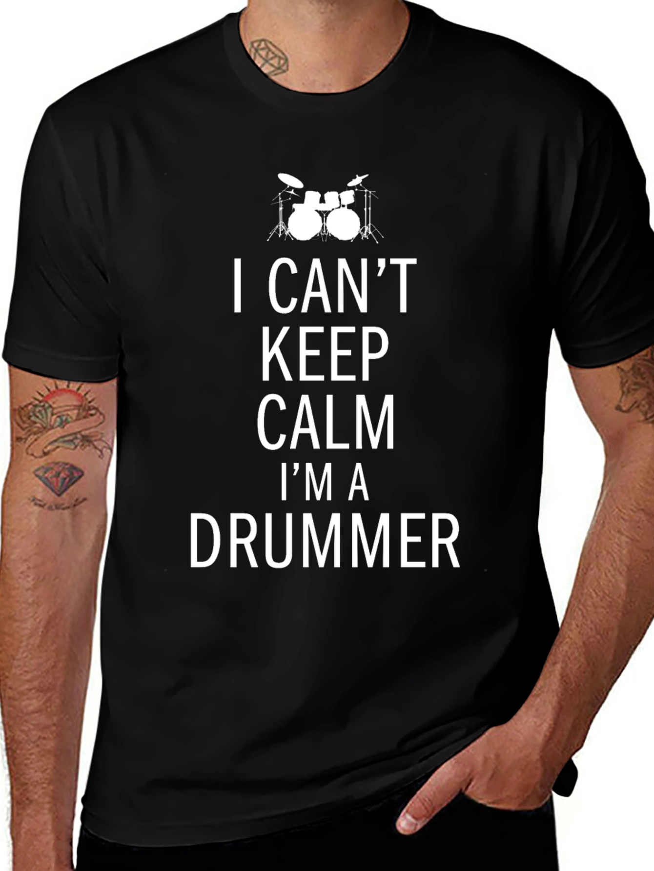 I Cant Keep Calm Im A Drummer T-Shirt