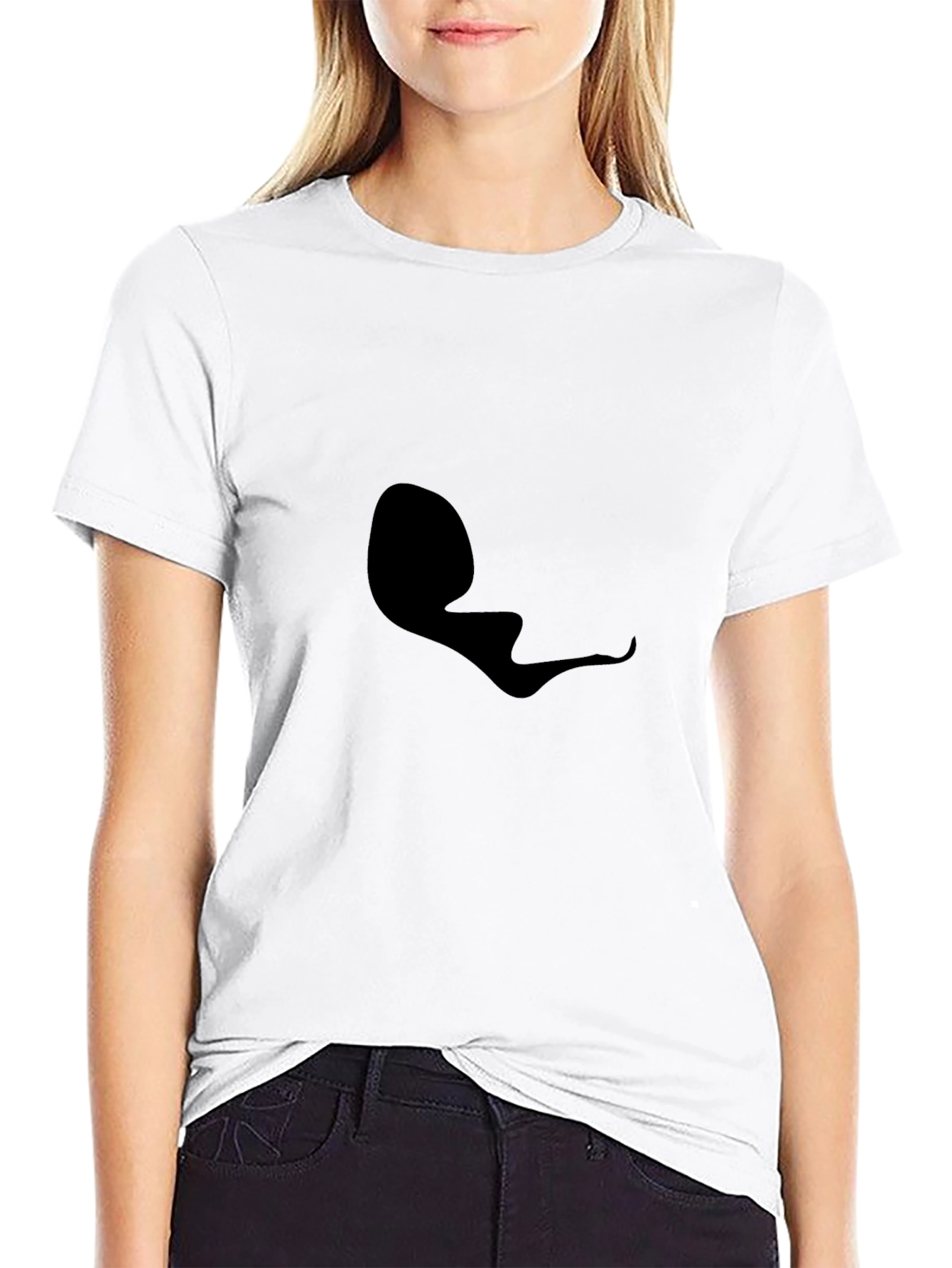 Mens Black Graphic Tee - Casual Style