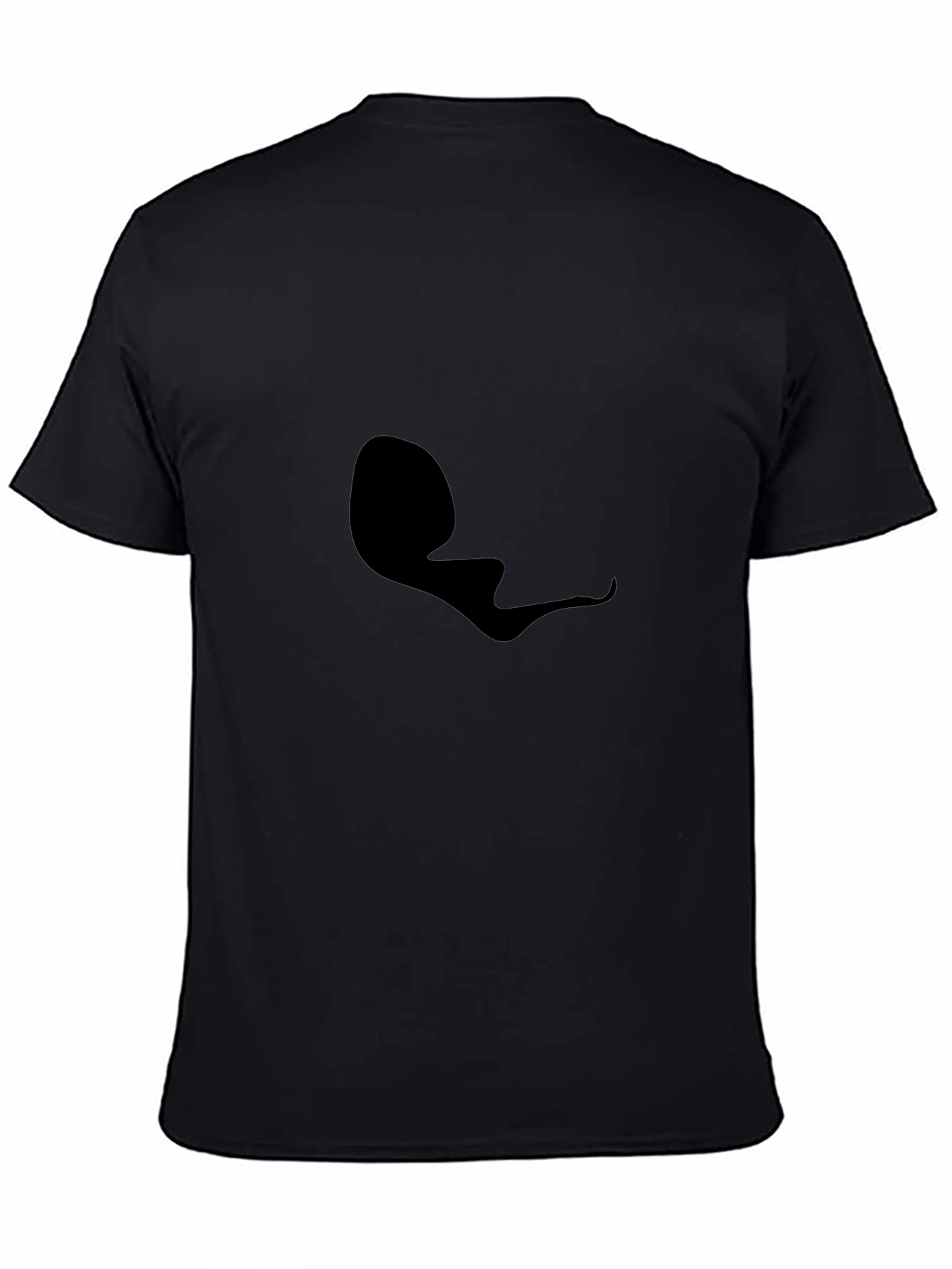 Mens Black Graphic Tee - Casual Style