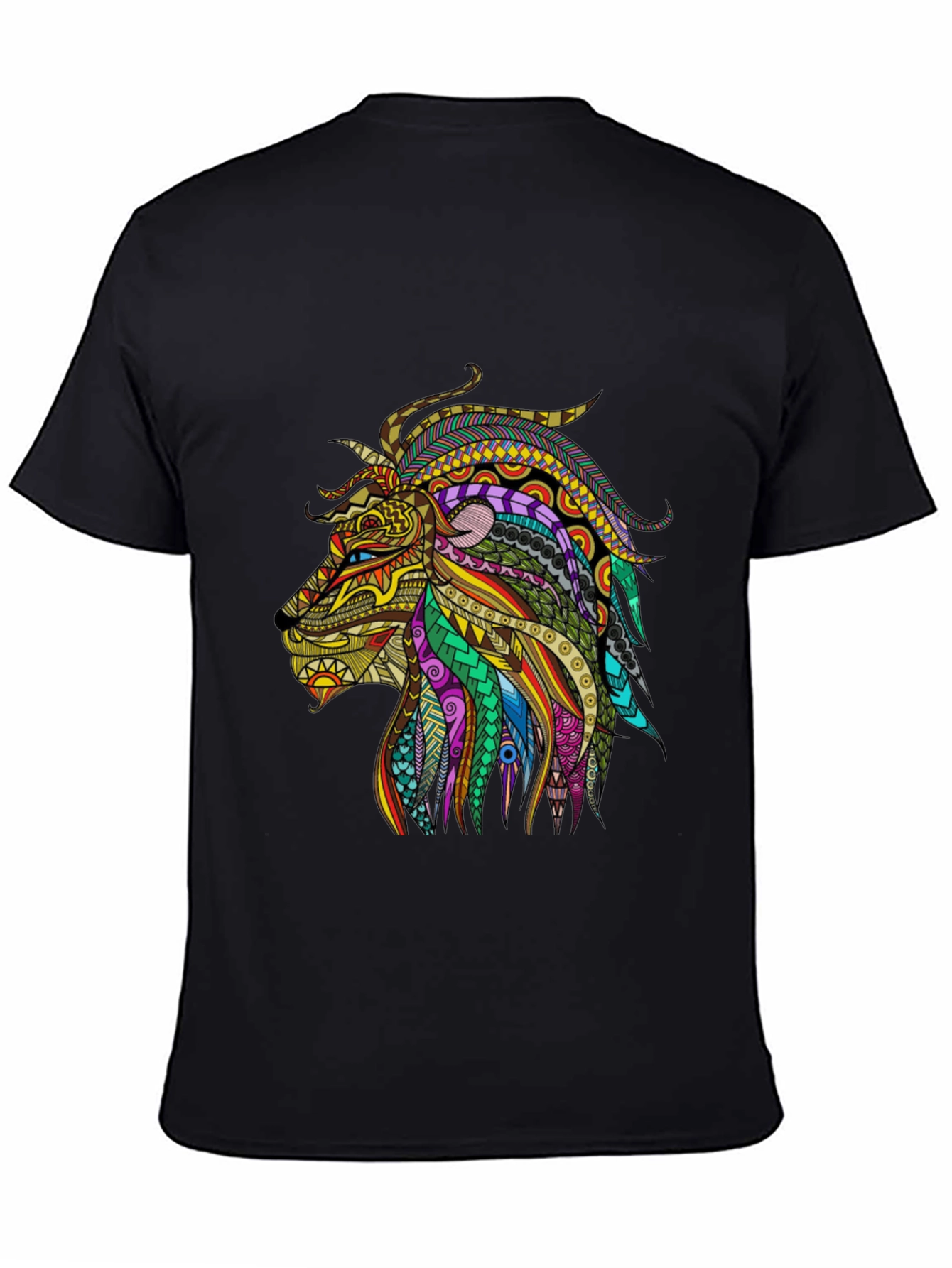 Lion Graphic Black T-Shirt