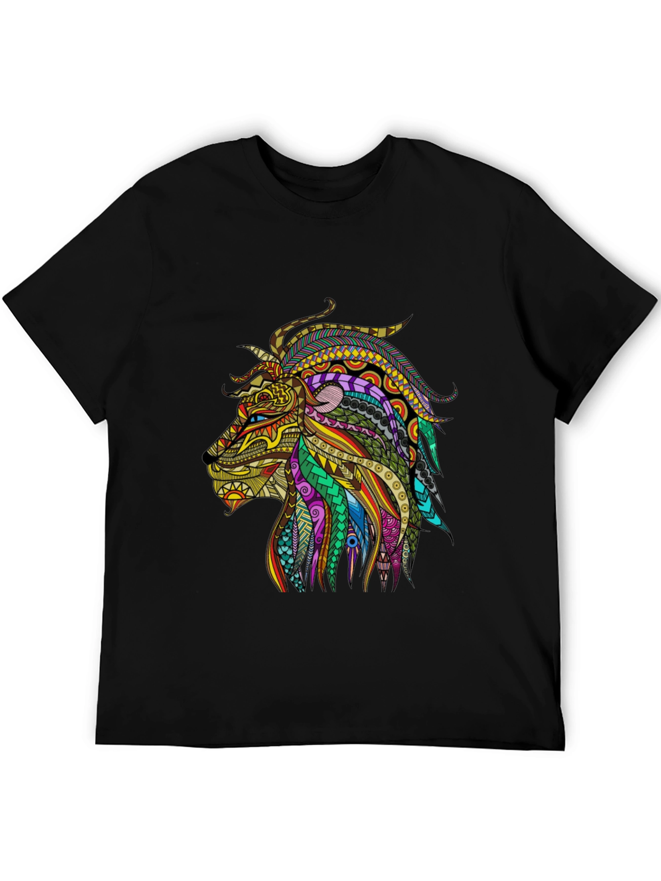 Lion Graphic Black T-Shirt