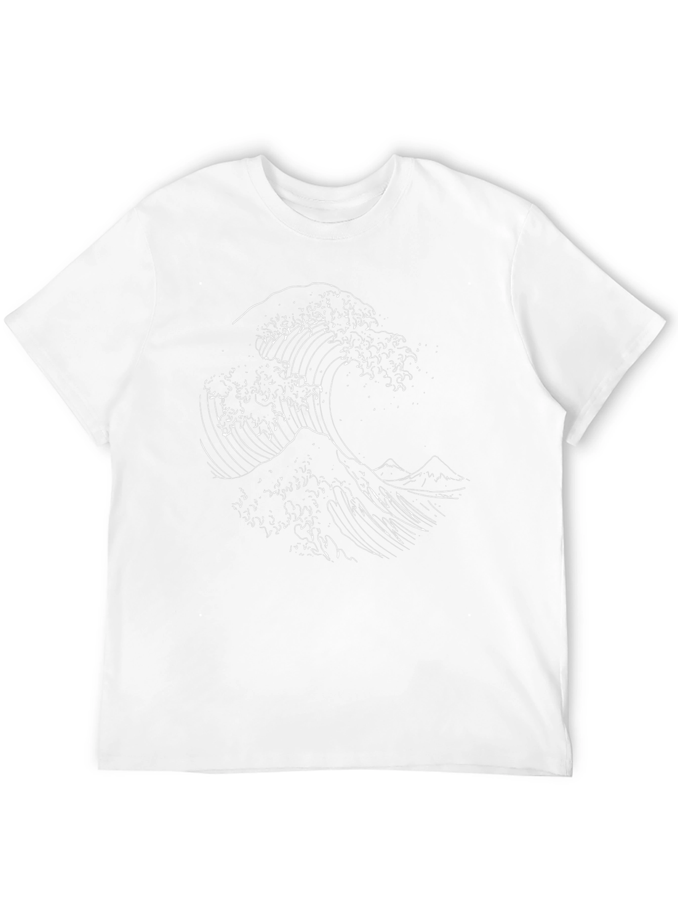 Great Wave Graphic Tee - Black Cotton Shirt