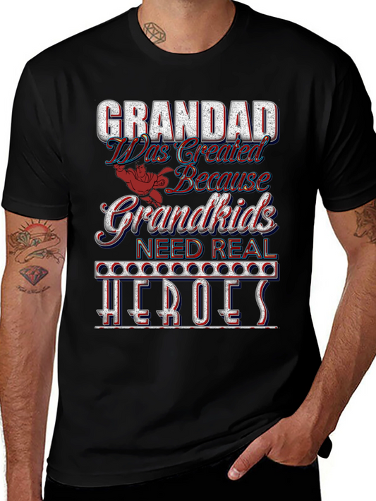 Grandad Hero T-Shirt - Gift for Grandfathers