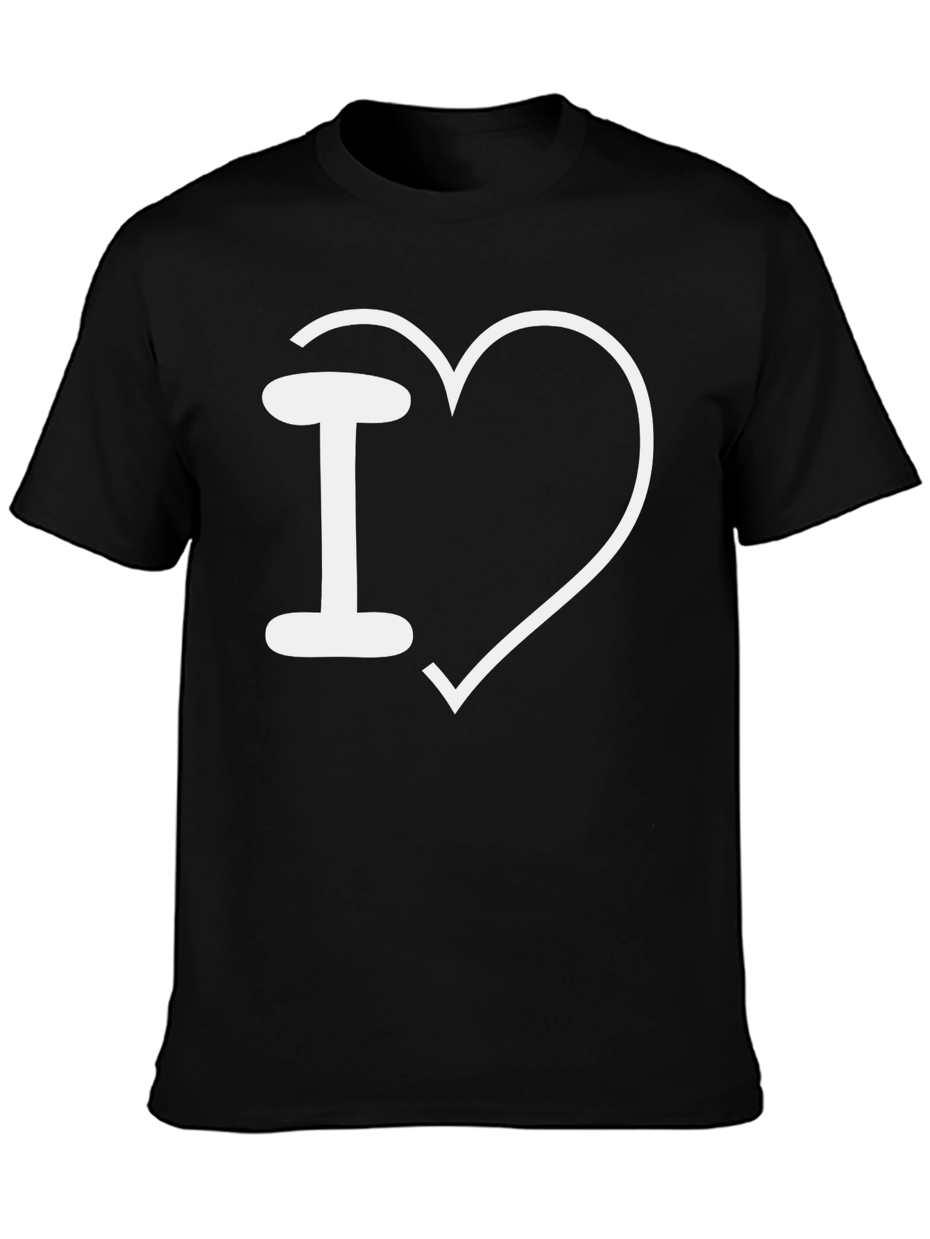 I Heart Design Black T-Shirt