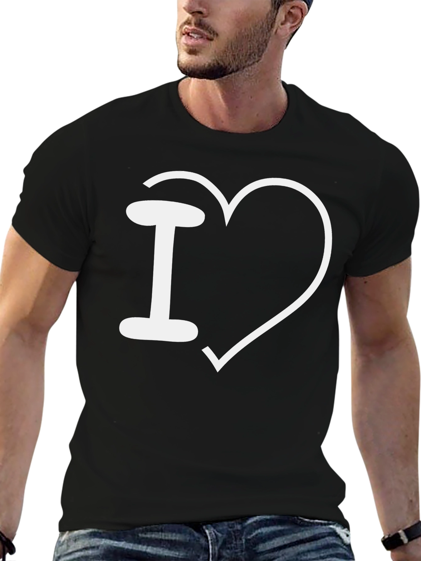 I Heart Design Black T-Shirt