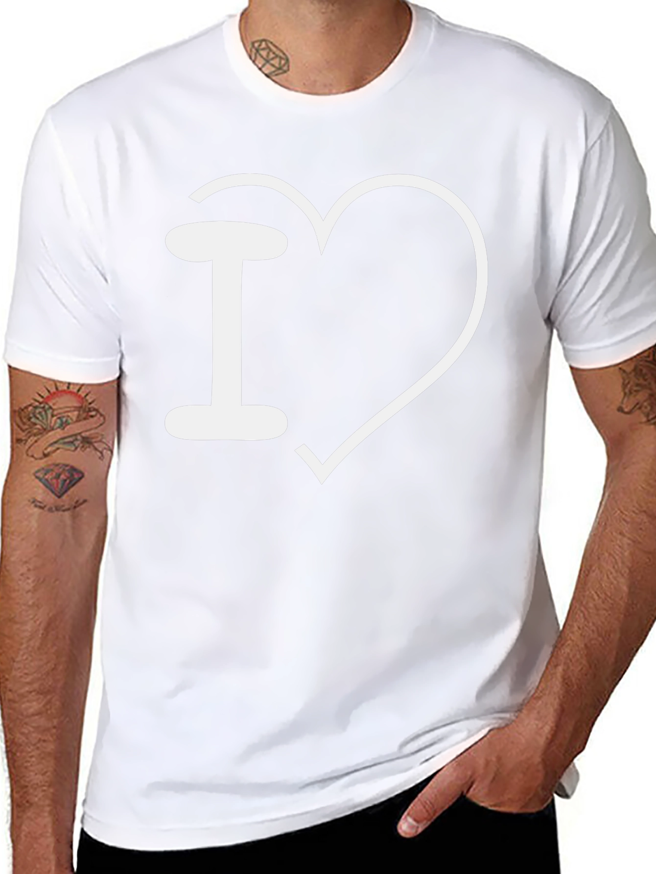 I Heart Design Black T-Shirt