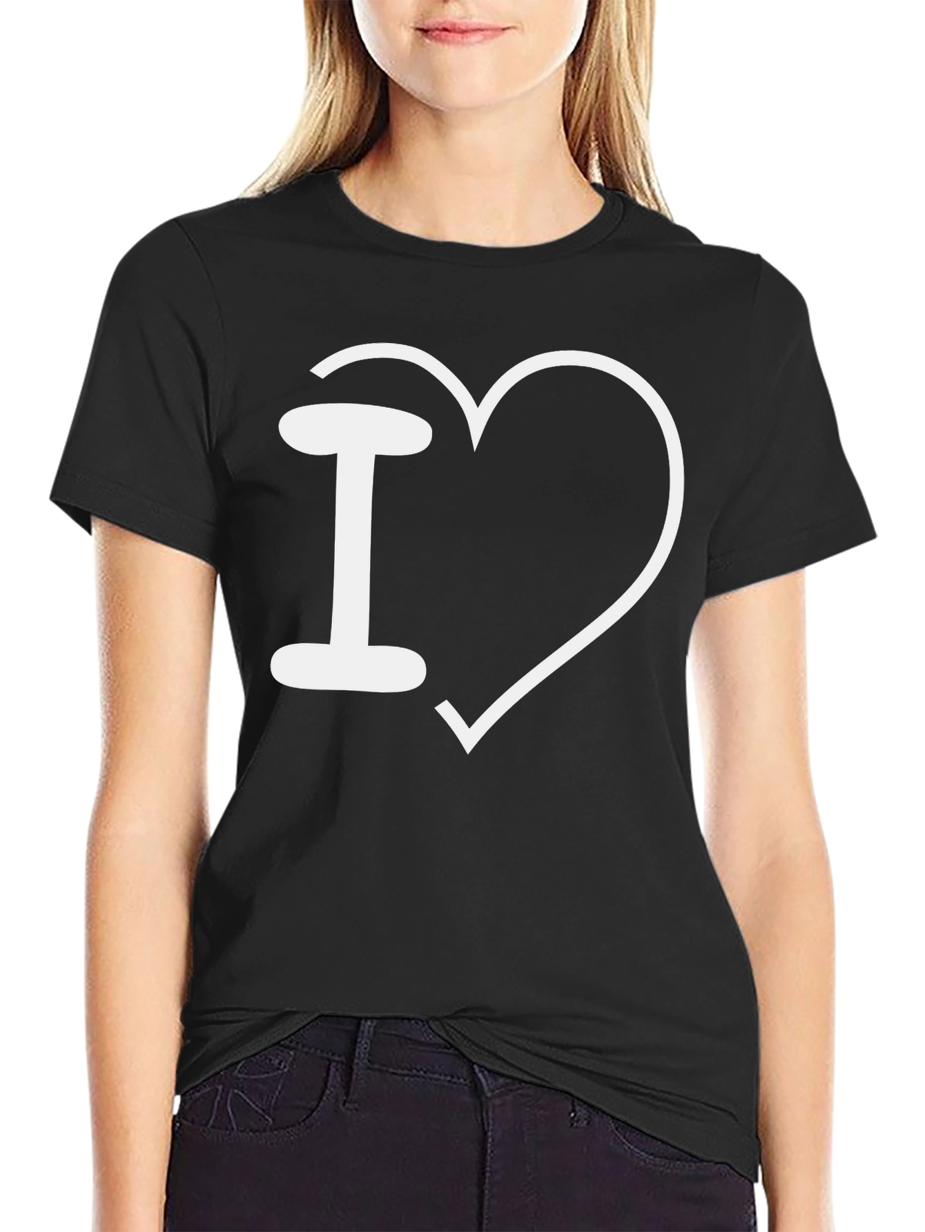 I Heart Design Black T-Shirt