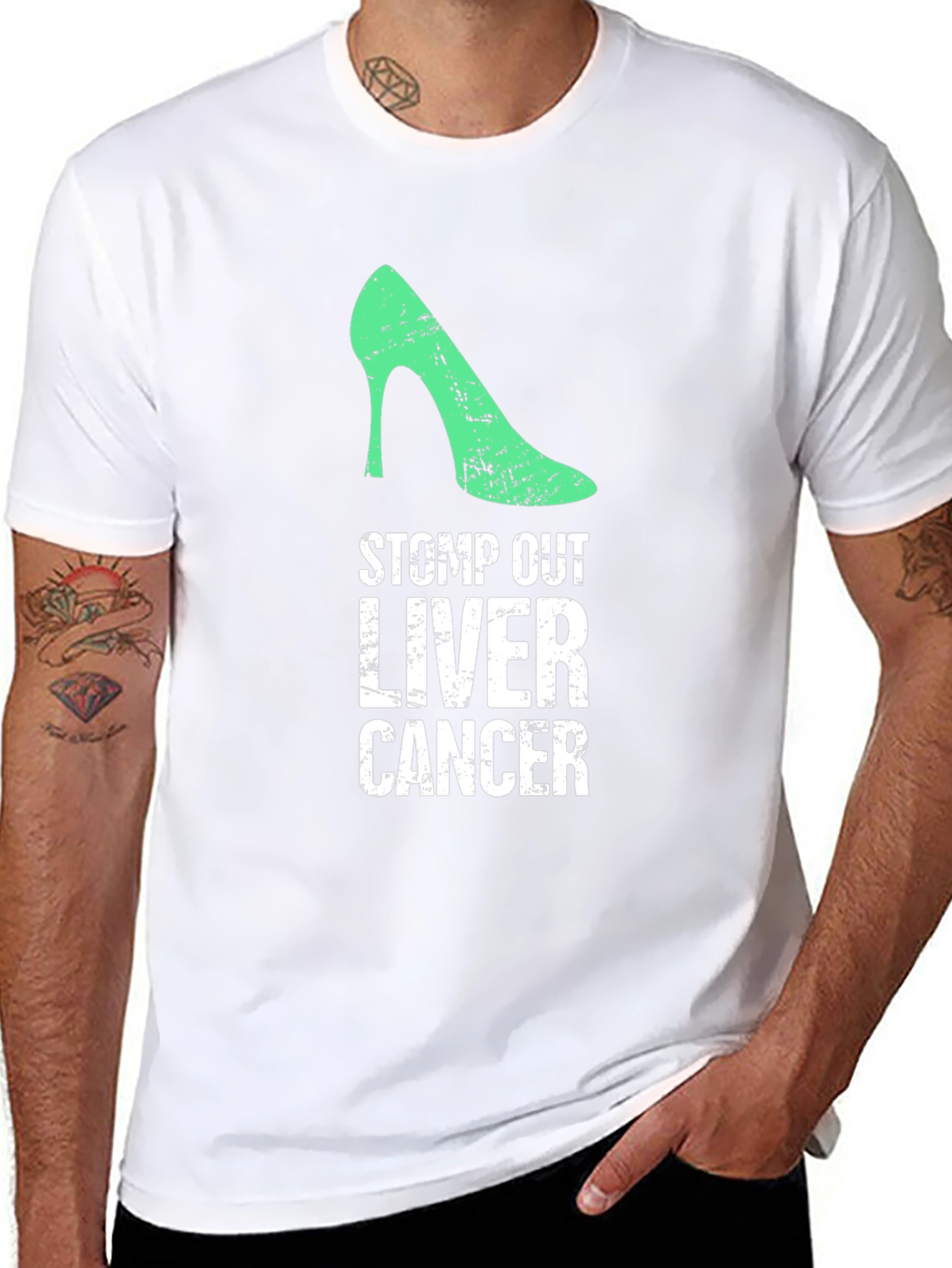 Stomp Out Liver Cancer T-Shirt