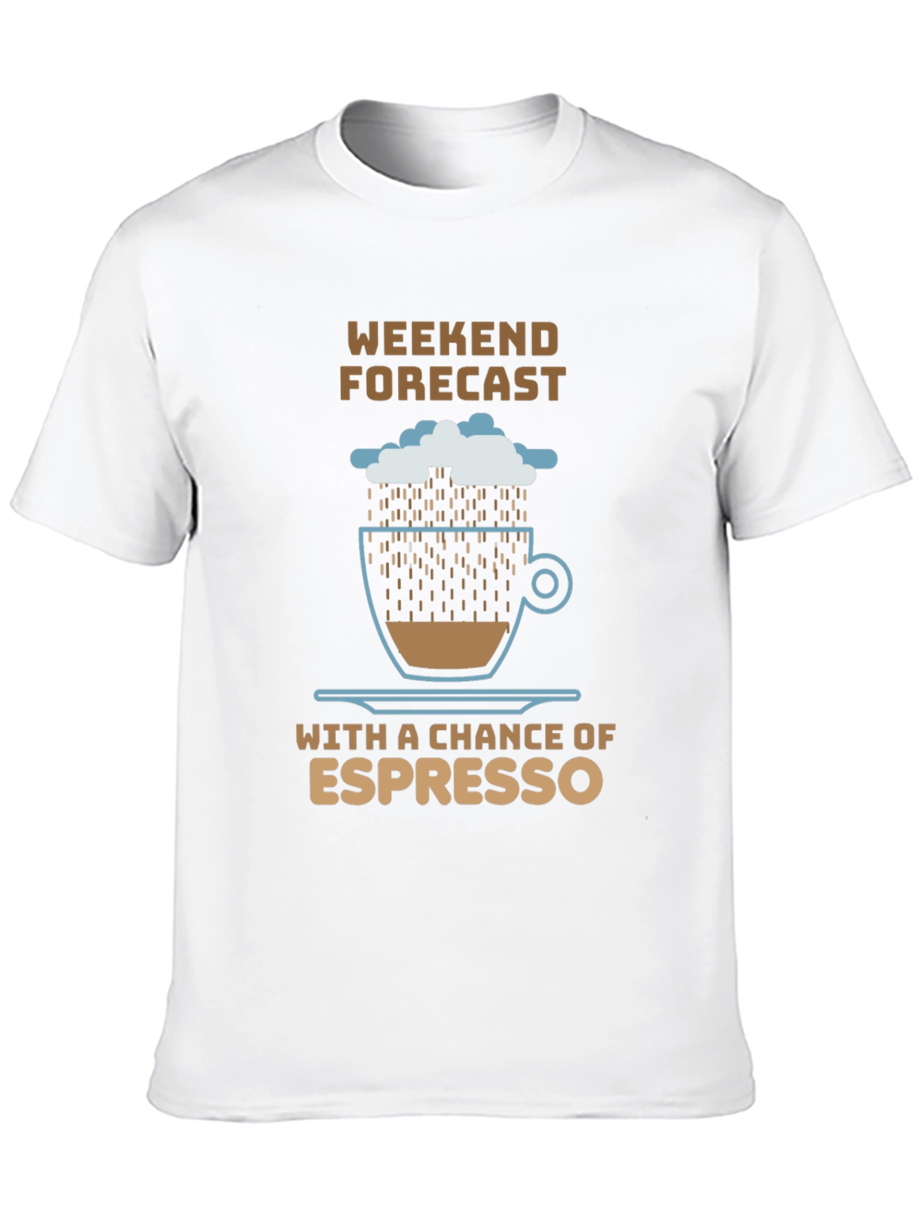 Weekend Espresso Forecast T-Shirt - Coffee Lover Tee