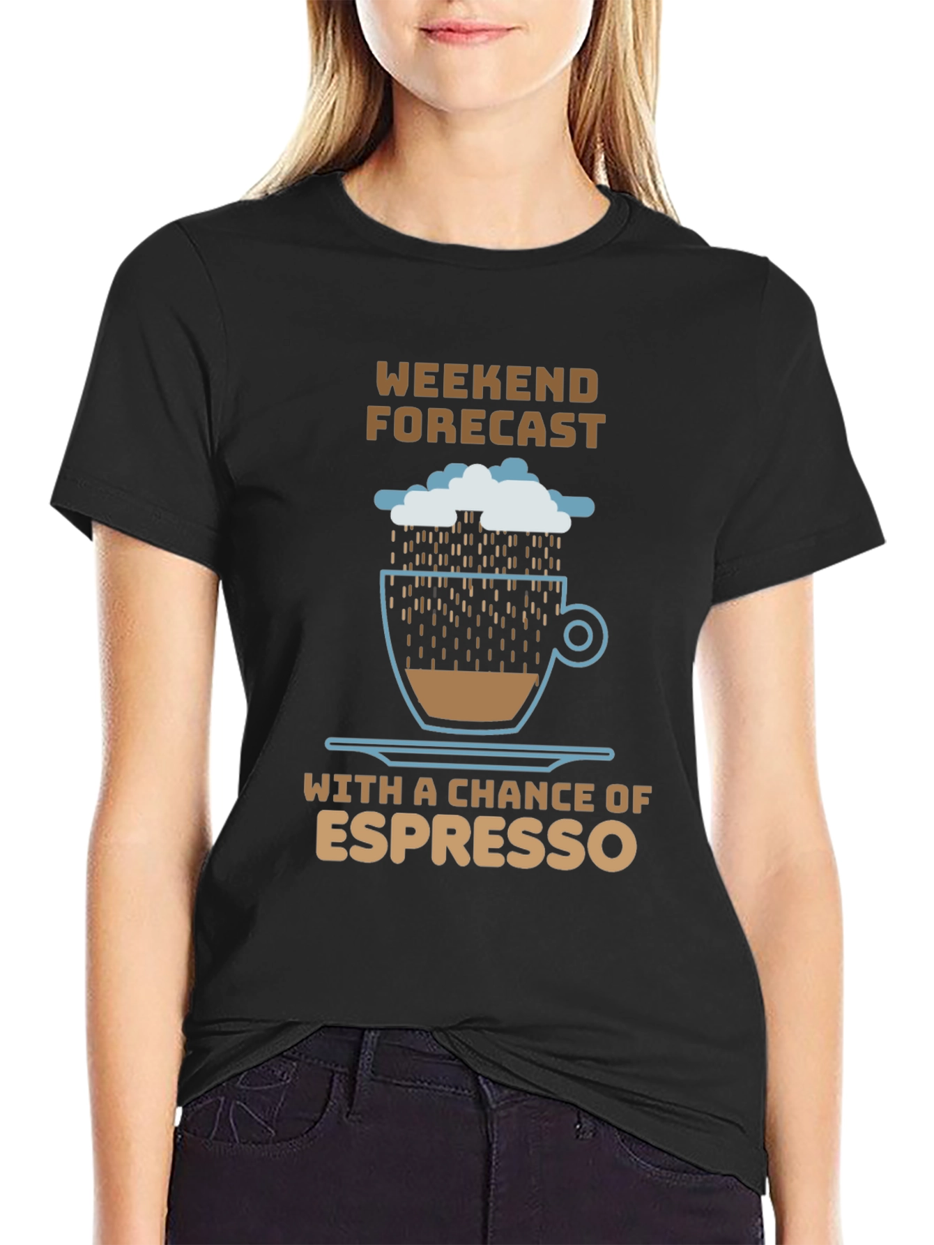 Weekend Espresso Forecast T-Shirt - Coffee Lover Tee