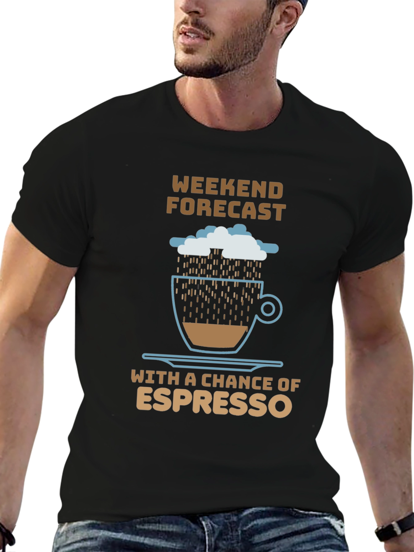 Weekend Espresso Forecast T-Shirt - Coffee Lover Tee