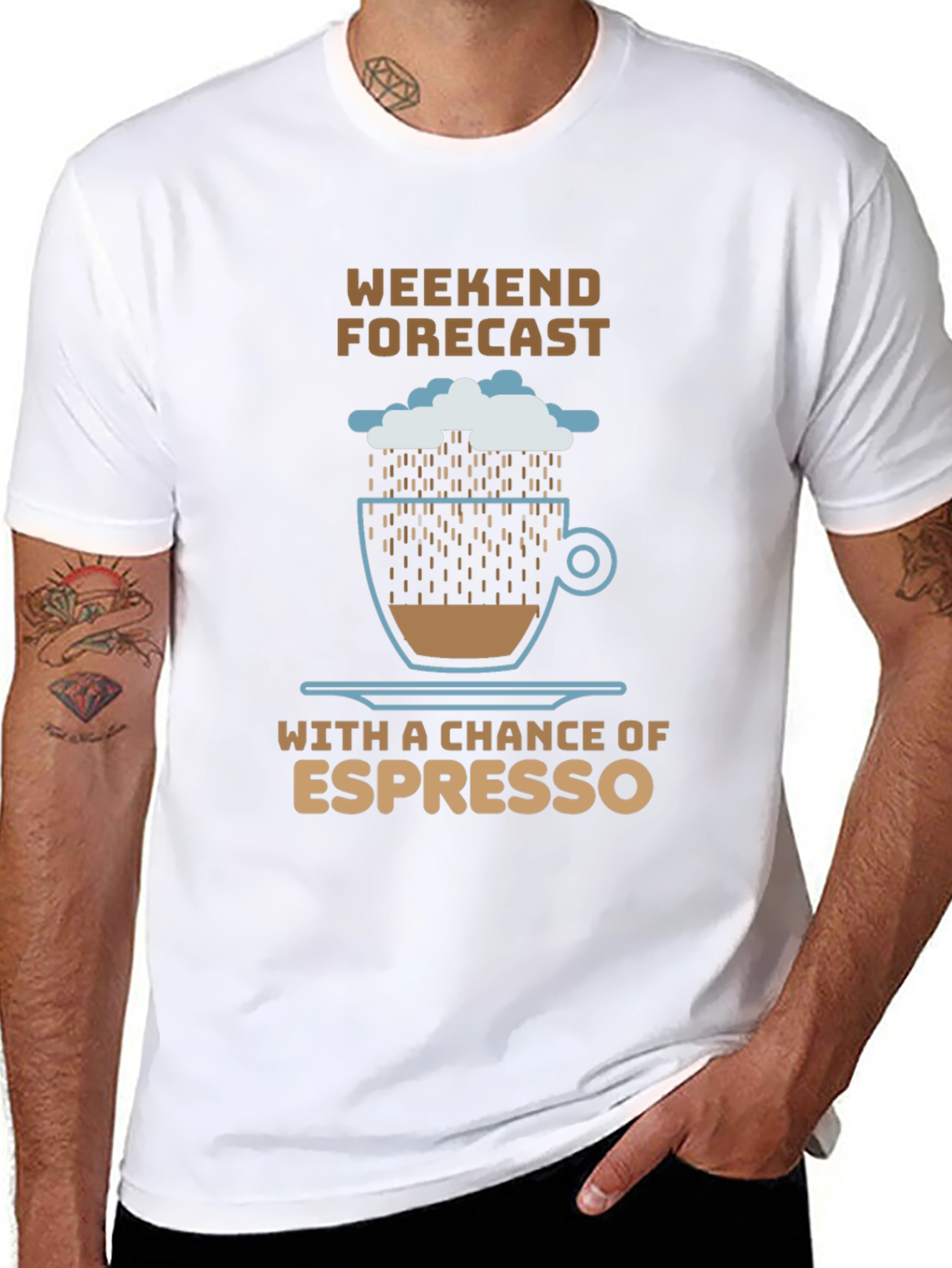 Weekend Espresso Forecast T-Shirt - Coffee Lover Tee