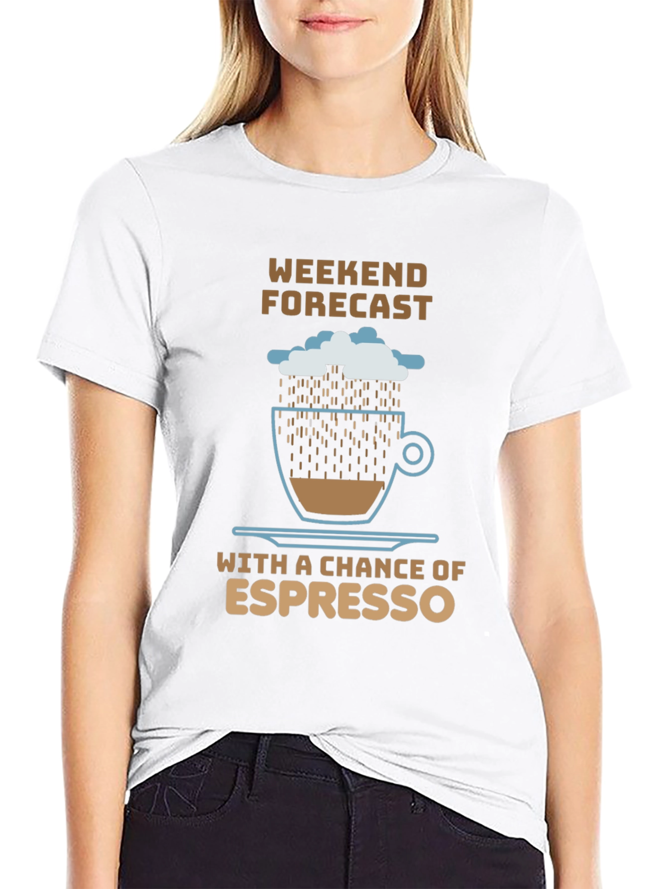Weekend Espresso Forecast T-Shirt - Coffee Lover Tee