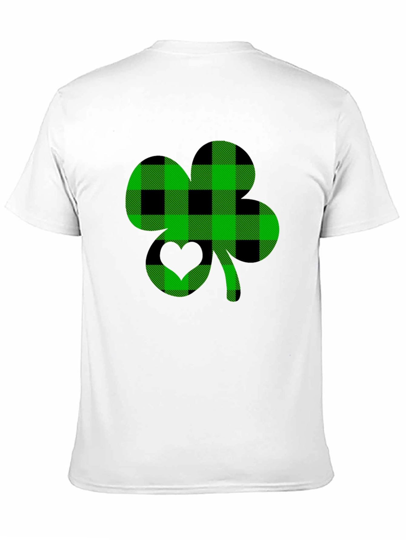 Plaid Shamrock Graphic Tee - St. Patricks Day Style