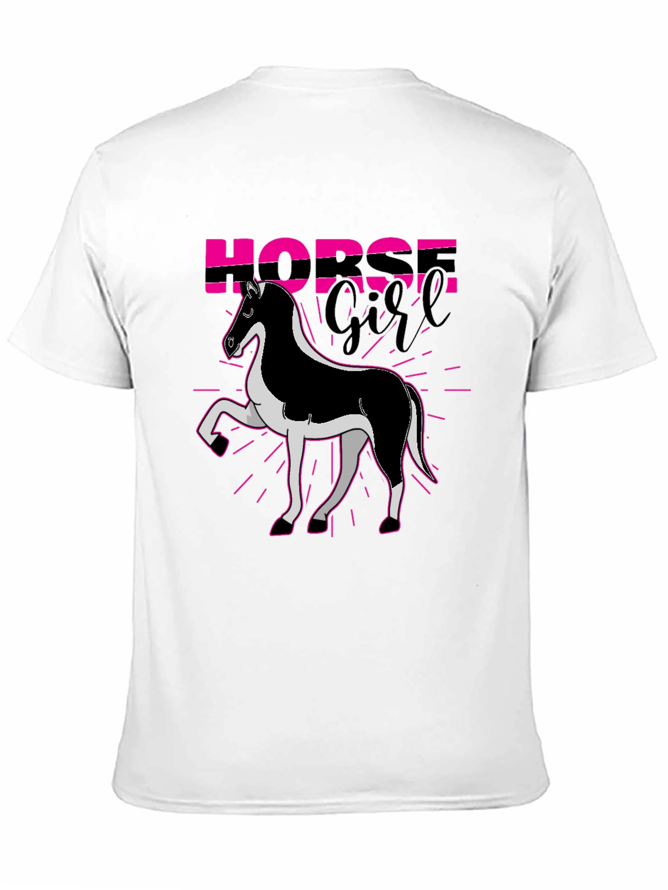 Horse Girl Graphic Tee - Black